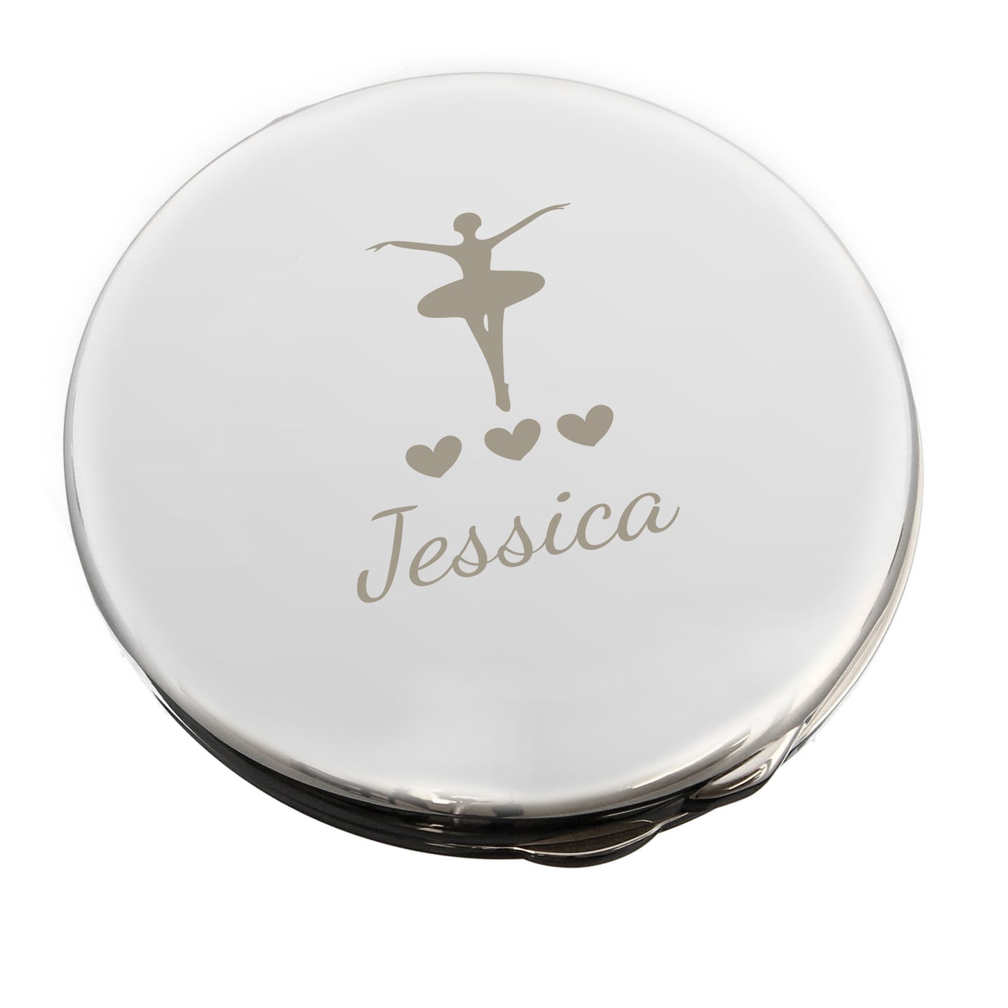 Personalised Ballerina Compact Mirror - Personalise It!
