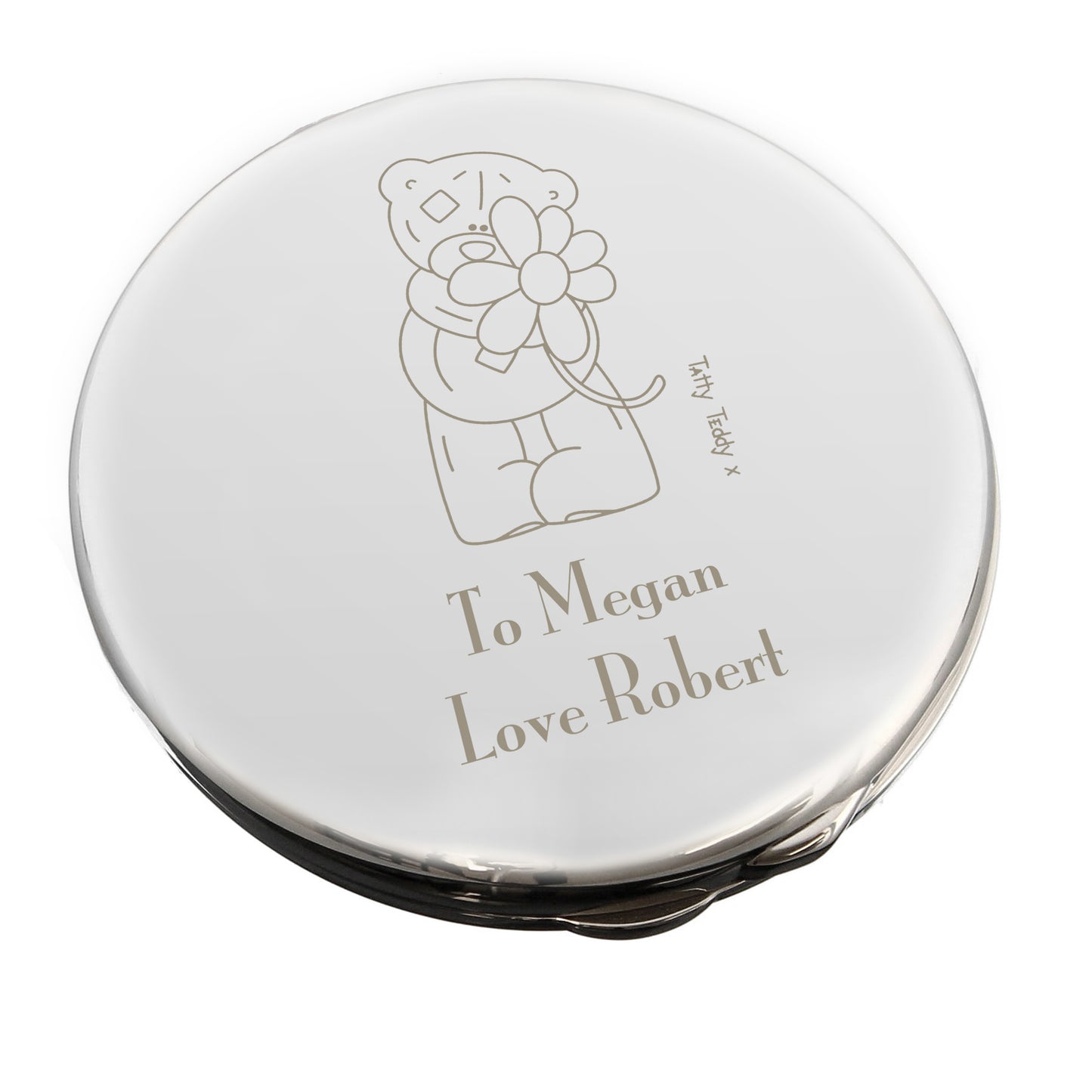 Personalised Me to You Flower Compact Mirror - Personalise It!