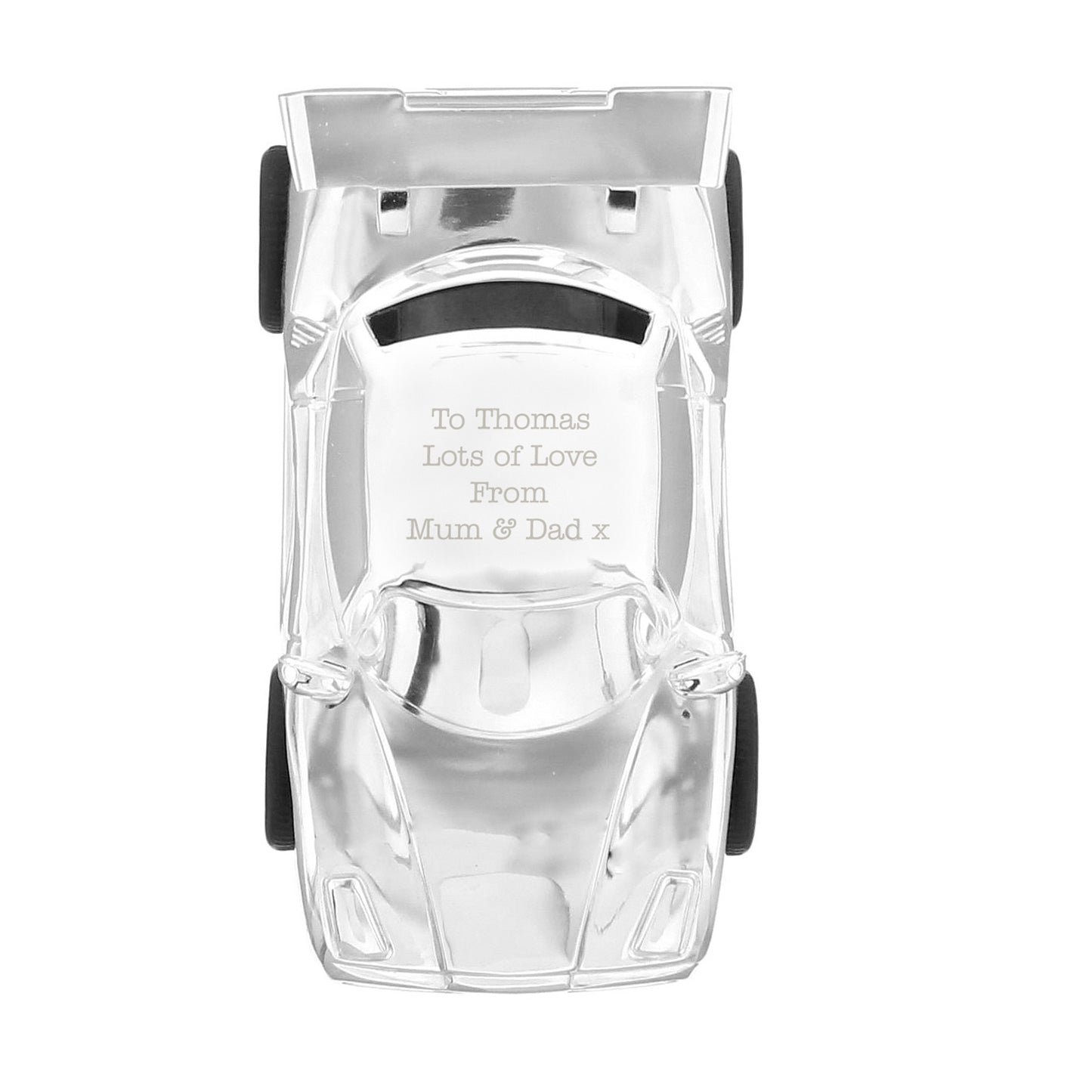 Personalised Racing Car Money Box - Personalise It!