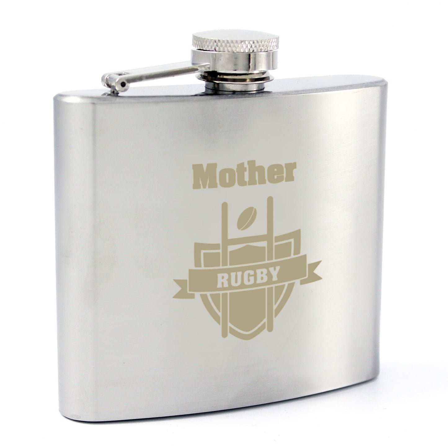 Personalised Rugby Hip Flask - Personalise It!