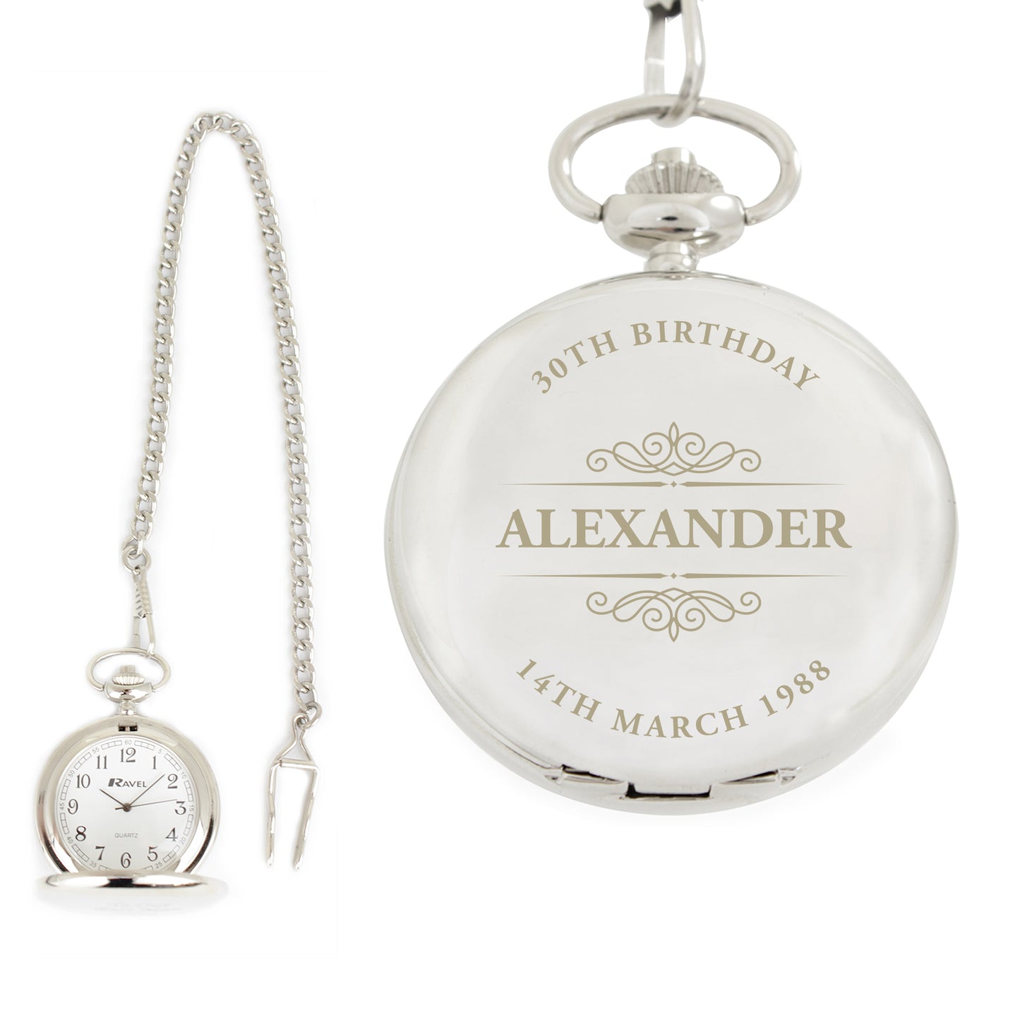 Personalised Classic Pocket Fob Watch - Personalise It!