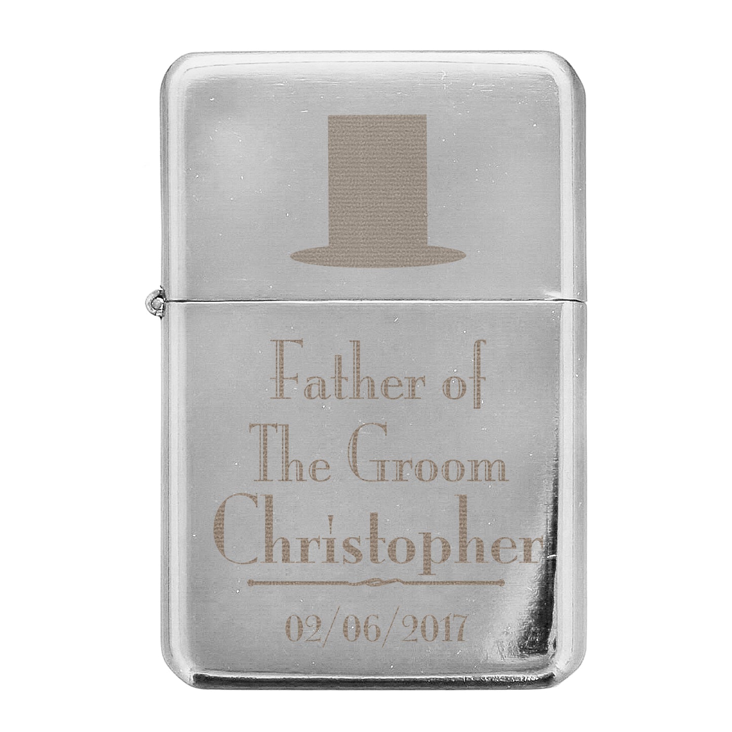 Personalised Decorative Wedding Father of the Groom Lighter - Personalise It!