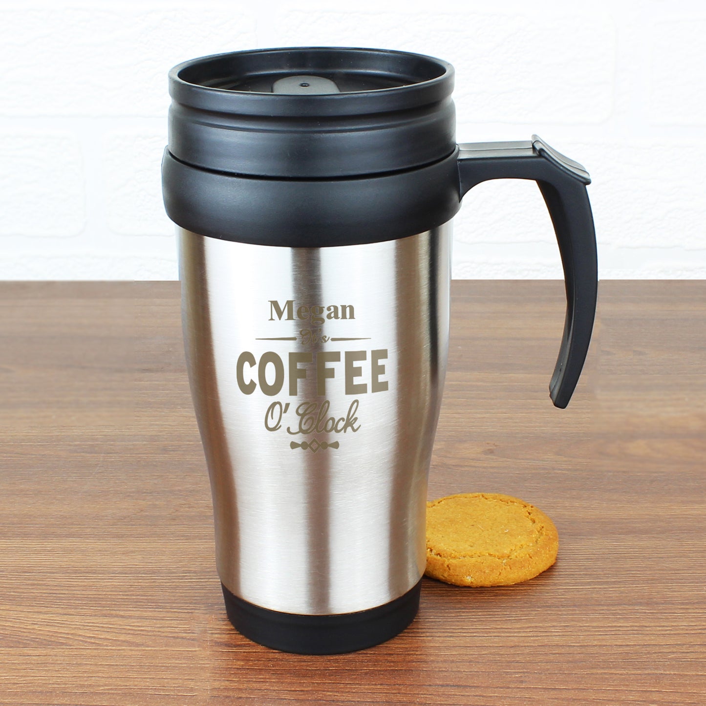 Personalised Coffee O'Clock Travel Mug - Personalise It!