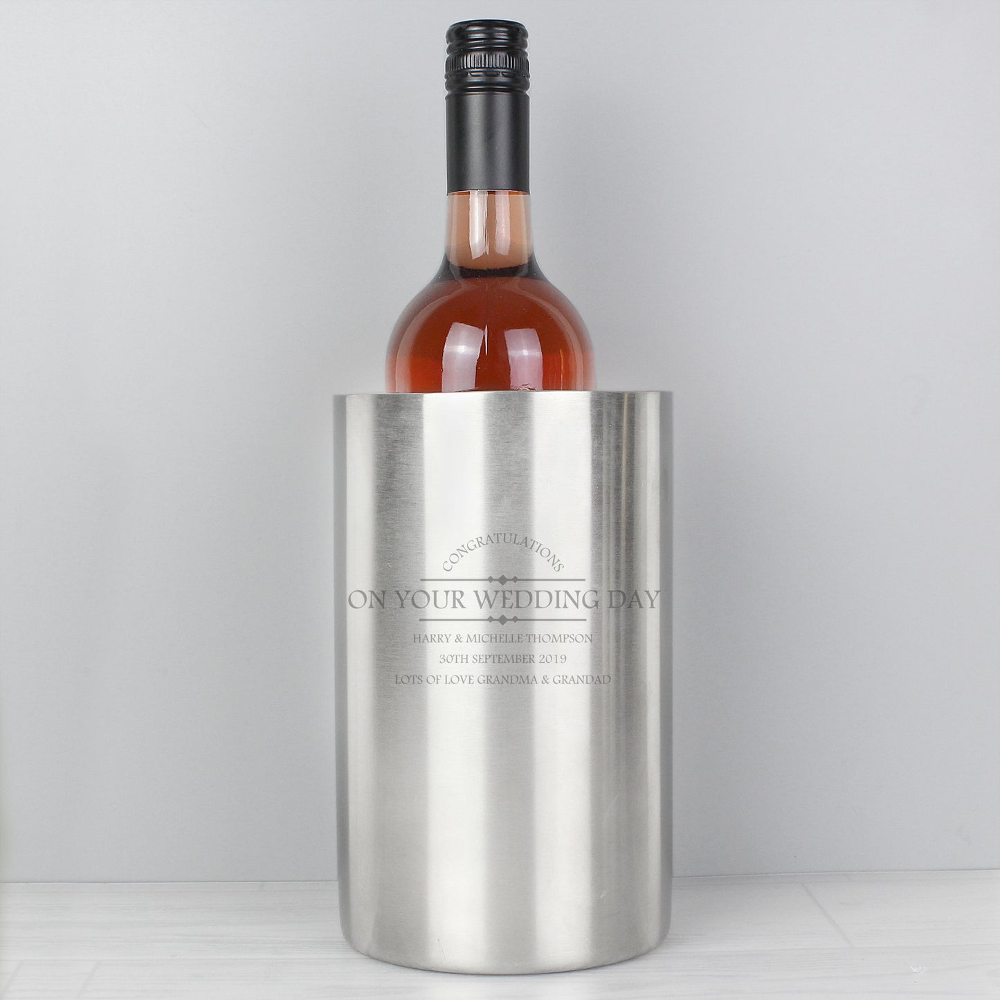 Personalised Diamond Wine Cooler - Personalise It!