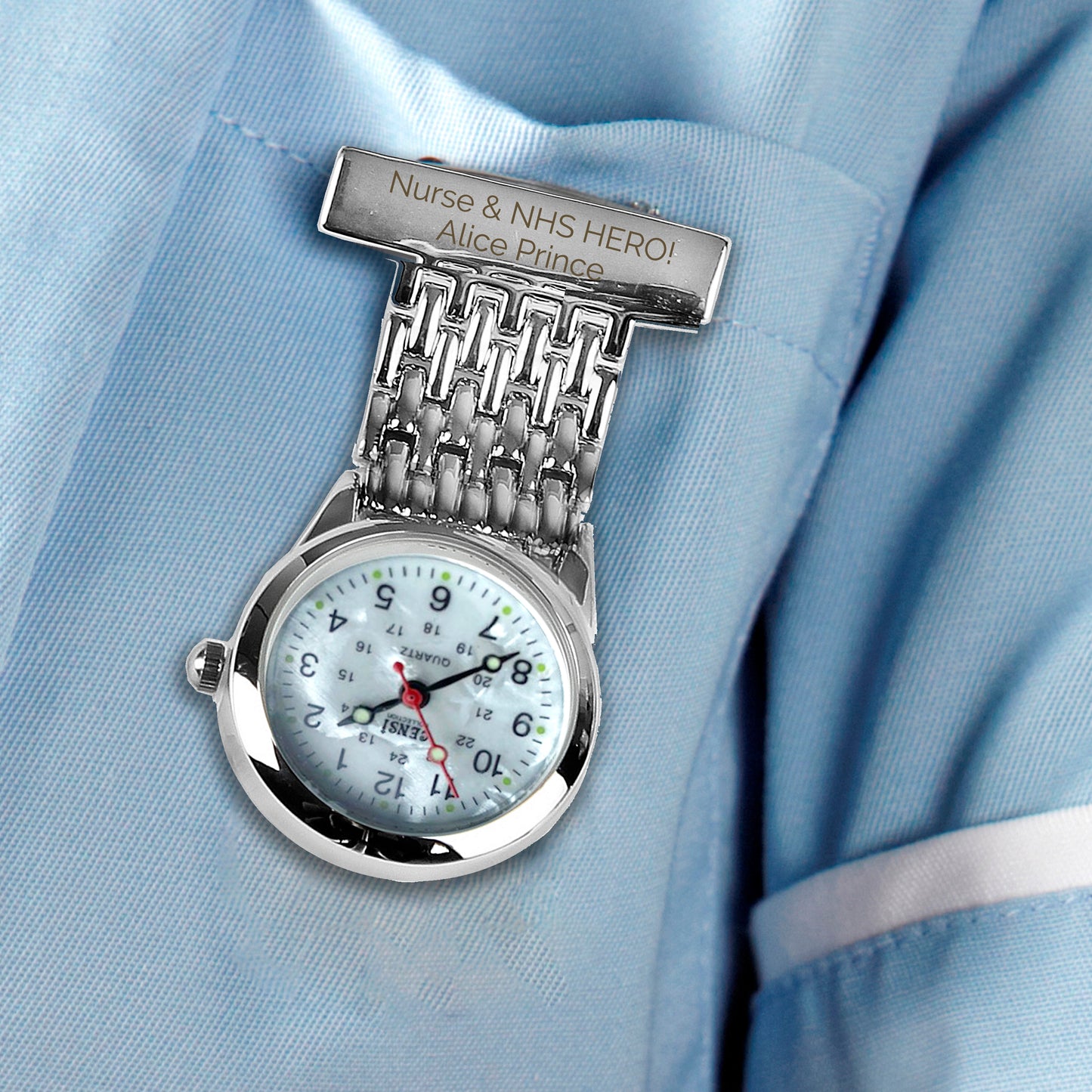 Personalised Nurse's Fob Watch - Personalise It!