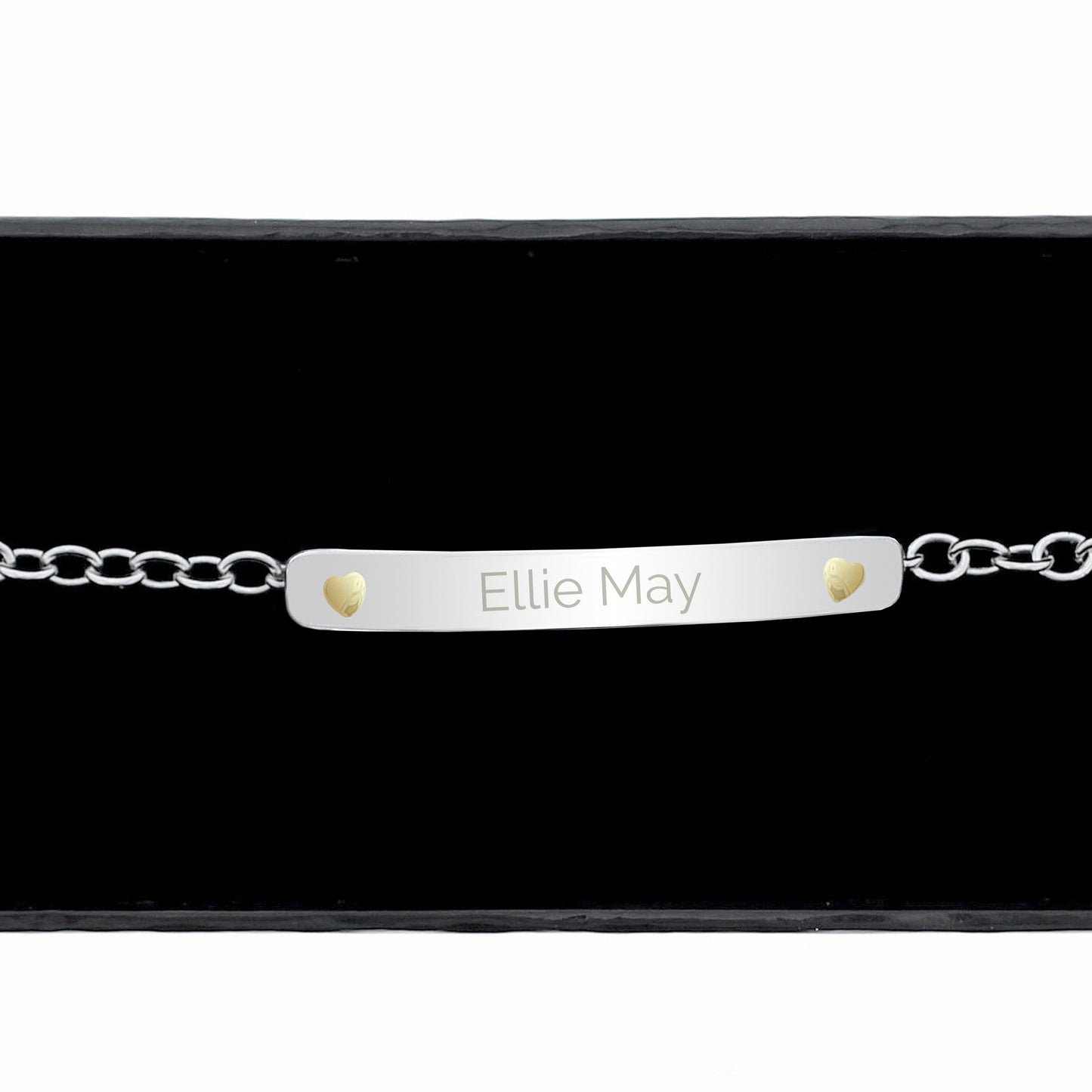 Personalised Sterling Silver and 9ct Gold Bar Bracelet - Personalise It!
