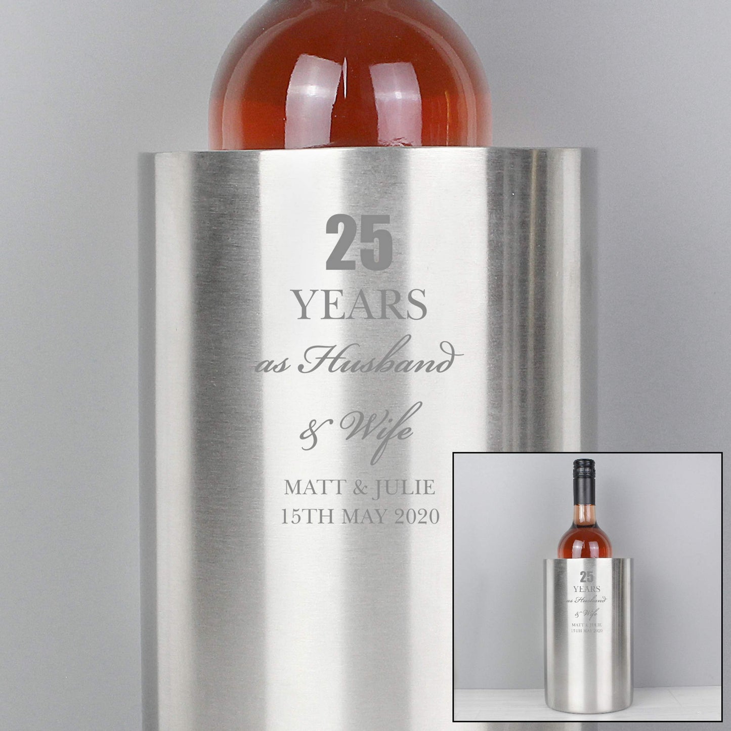 Personalised Anniversary Wine Cooler - Personalise It!