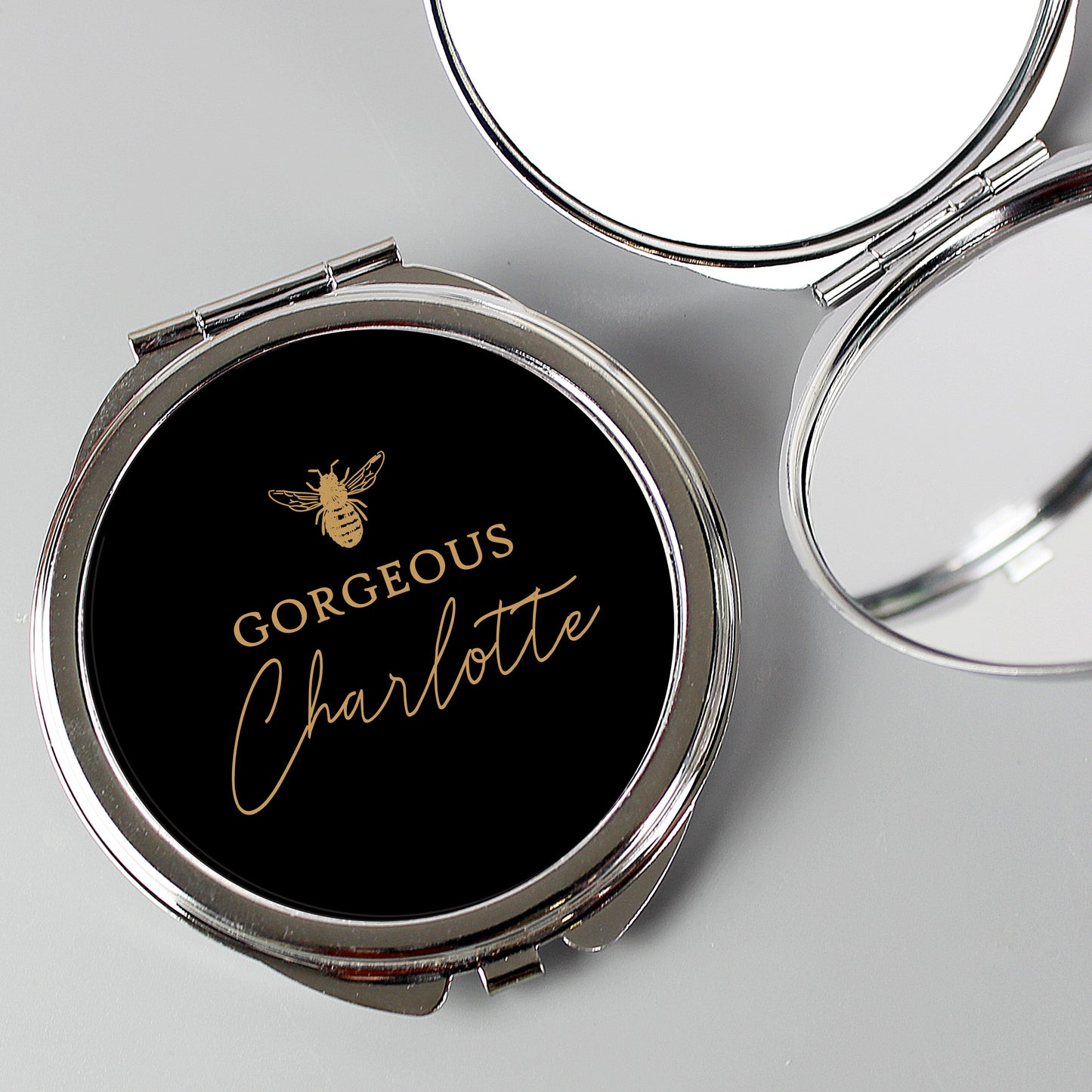 Personalised Bee-u-tiful Compact Mirror - Personalise It!