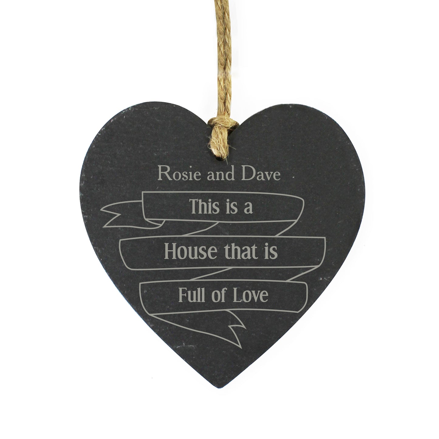 Personalised Garden Bloom Slate Heart Decoration - Personalise It!