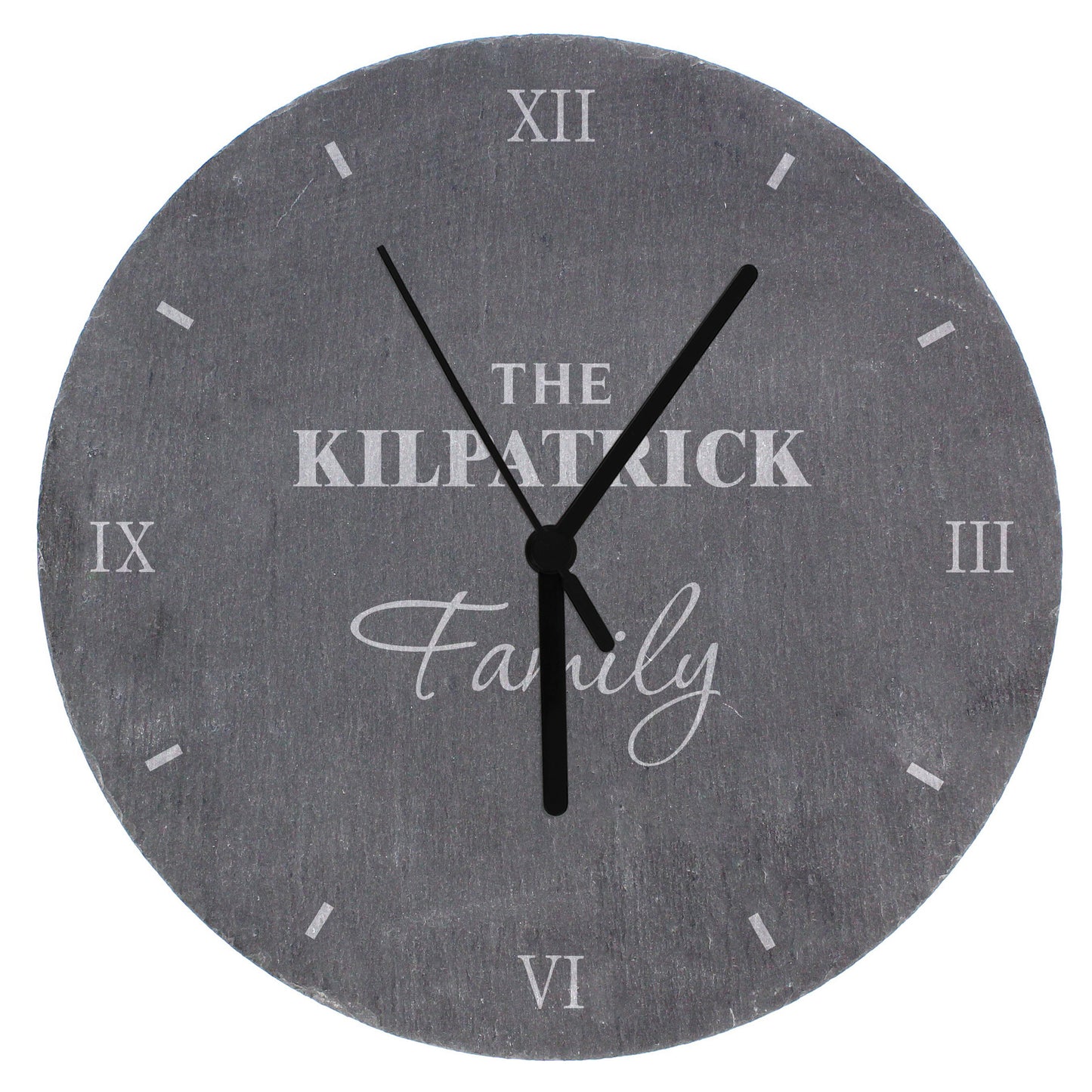 Personalised Family Slate Clock - Personalise It!