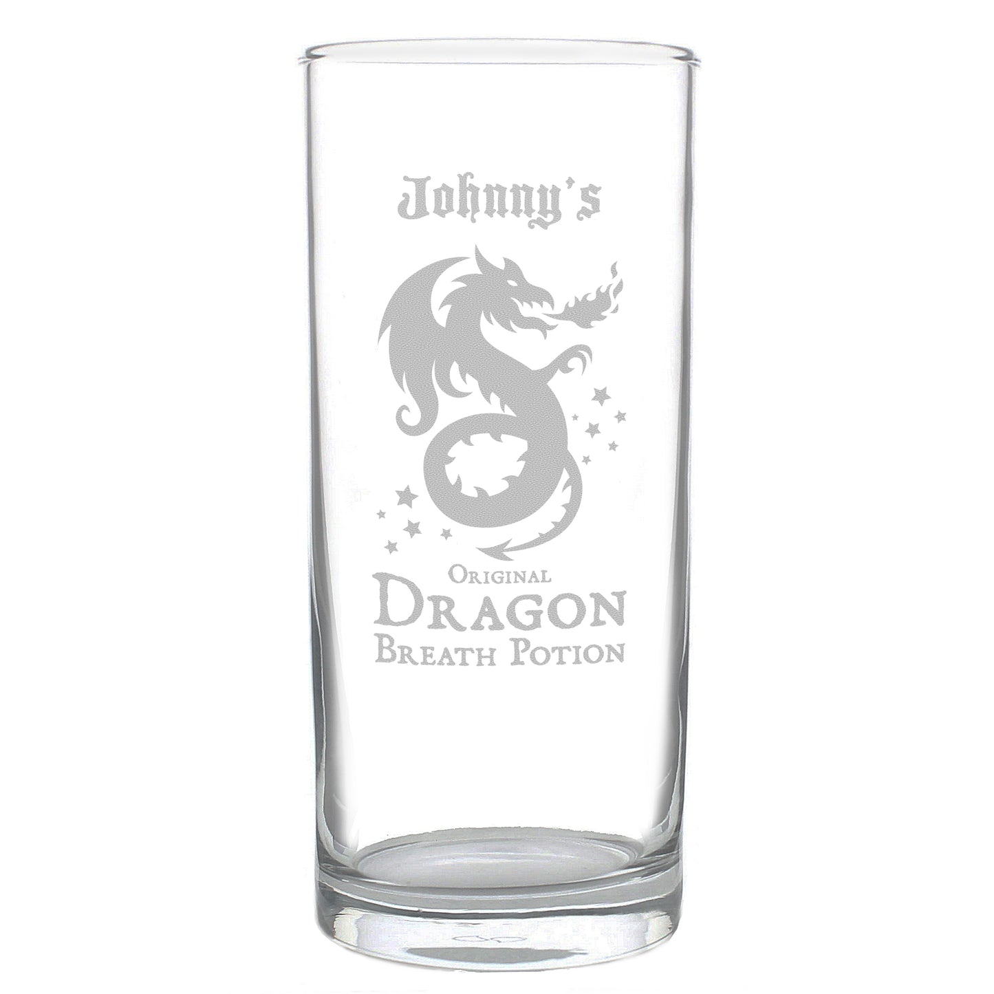 Personalised Dragon Breath Potion Hi Ball Glass - Personalise It!