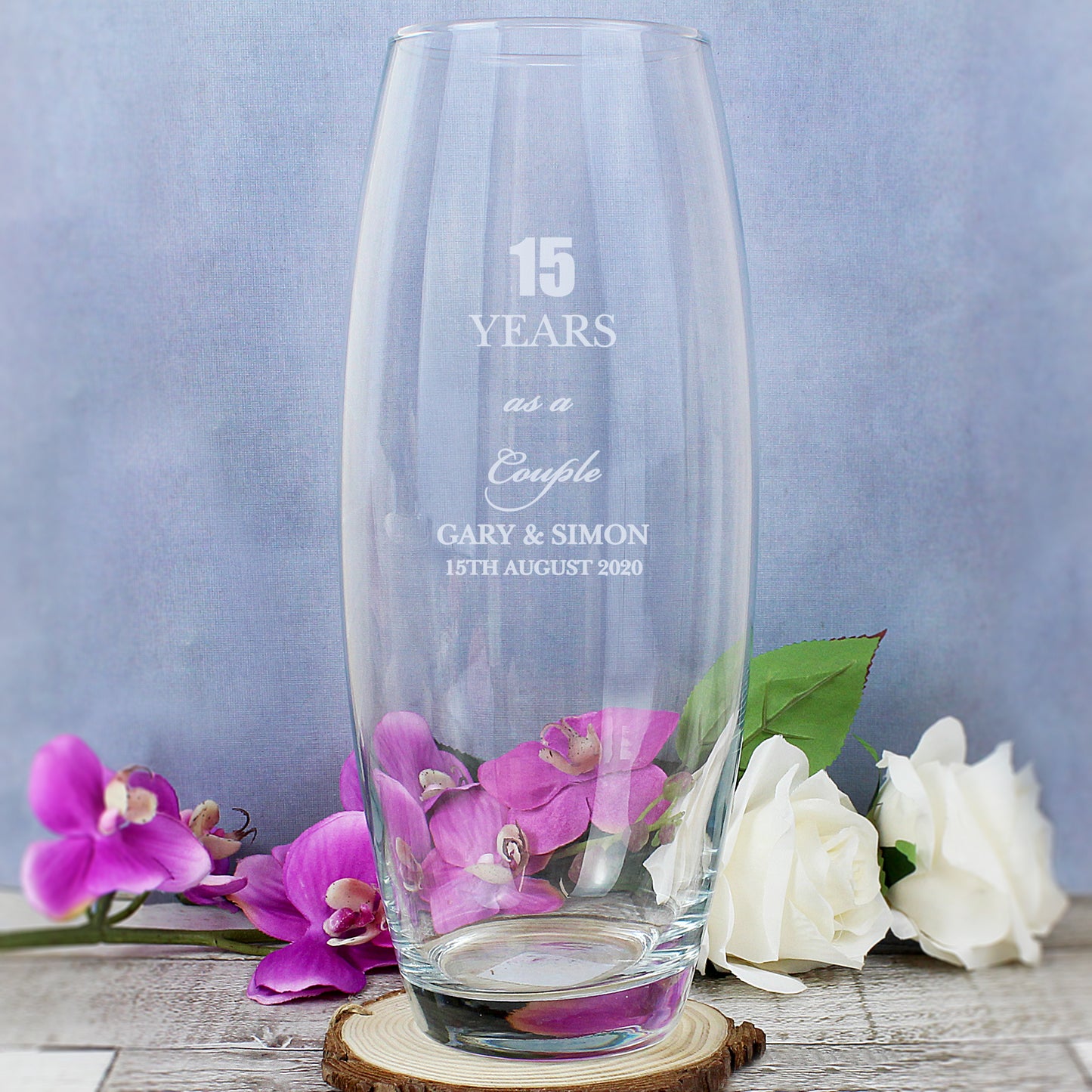 Personalised Anniversary Bullet Vase - Personalise It!