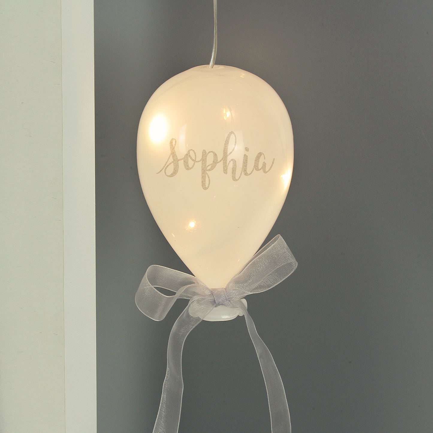 Personalised Message LED Hanging Glass Balloon - Personalise It!