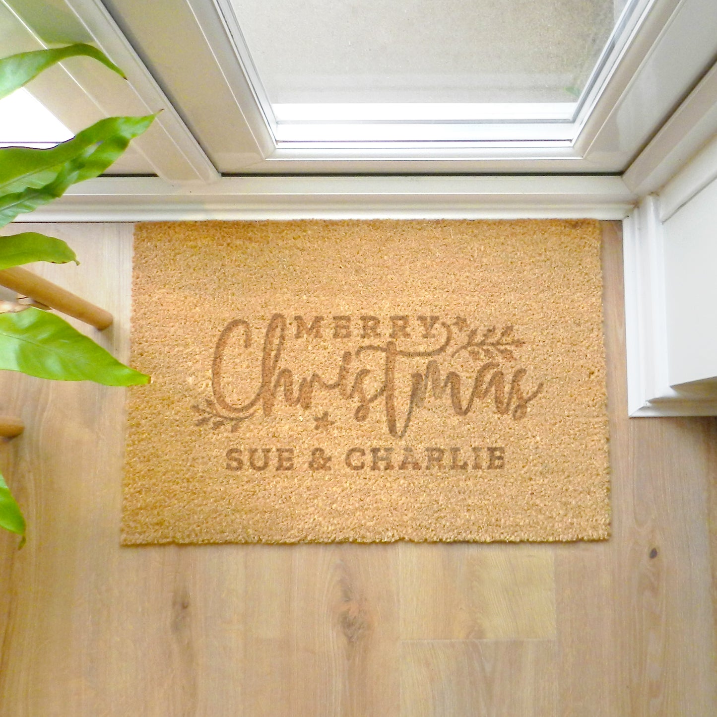 Personalised Christmas Rectangle Indoor Doormat - Personalise It!