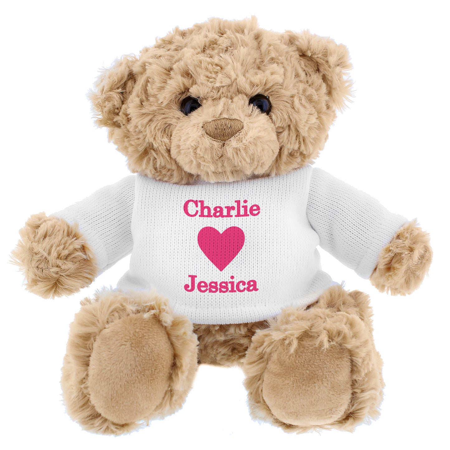 Personalised Love Heart Teddy Bear - Personalise It!