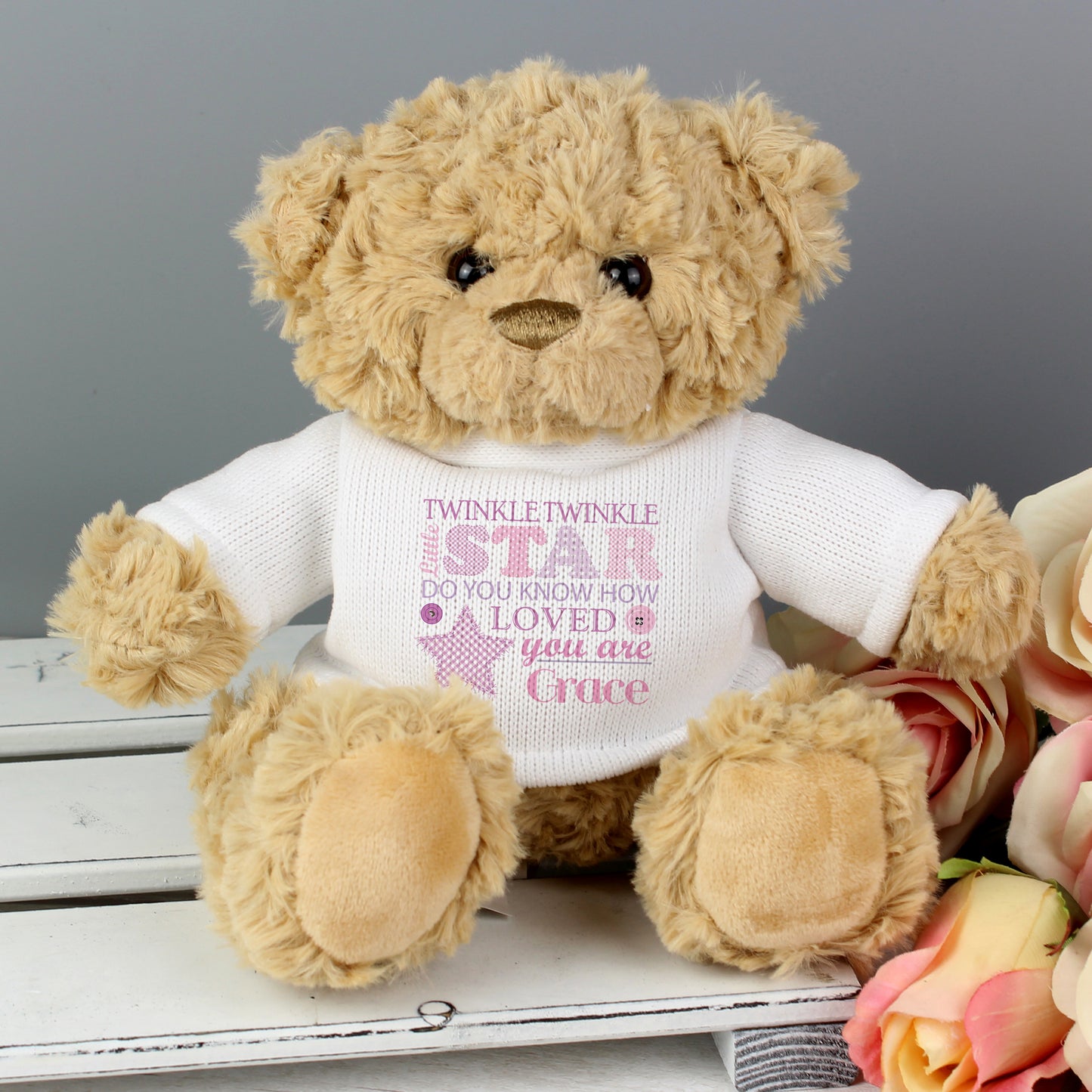 Personalised Twinkle Girls Teddy Bear - Personalise It!