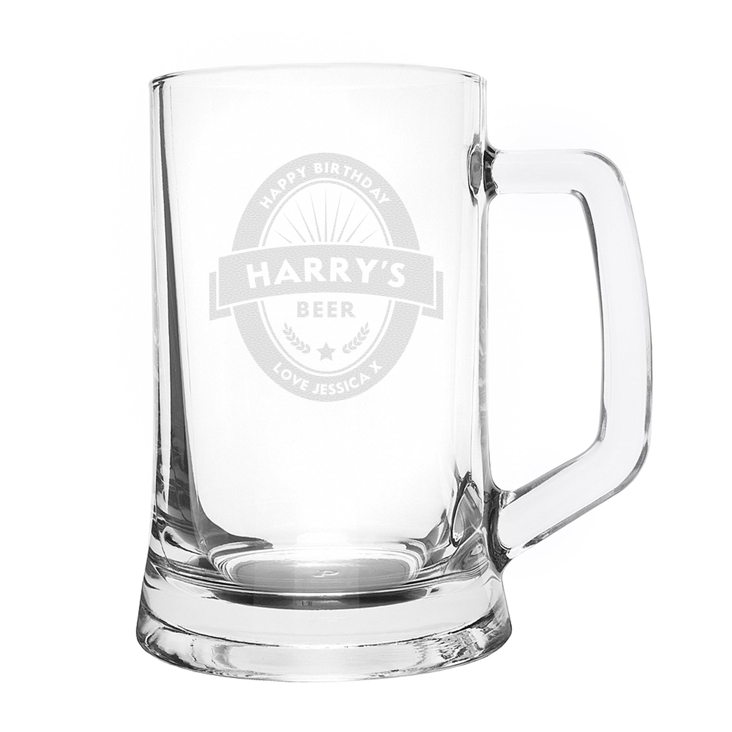 Personalised Beer Label Pint Stern Tankard - Personalise It!