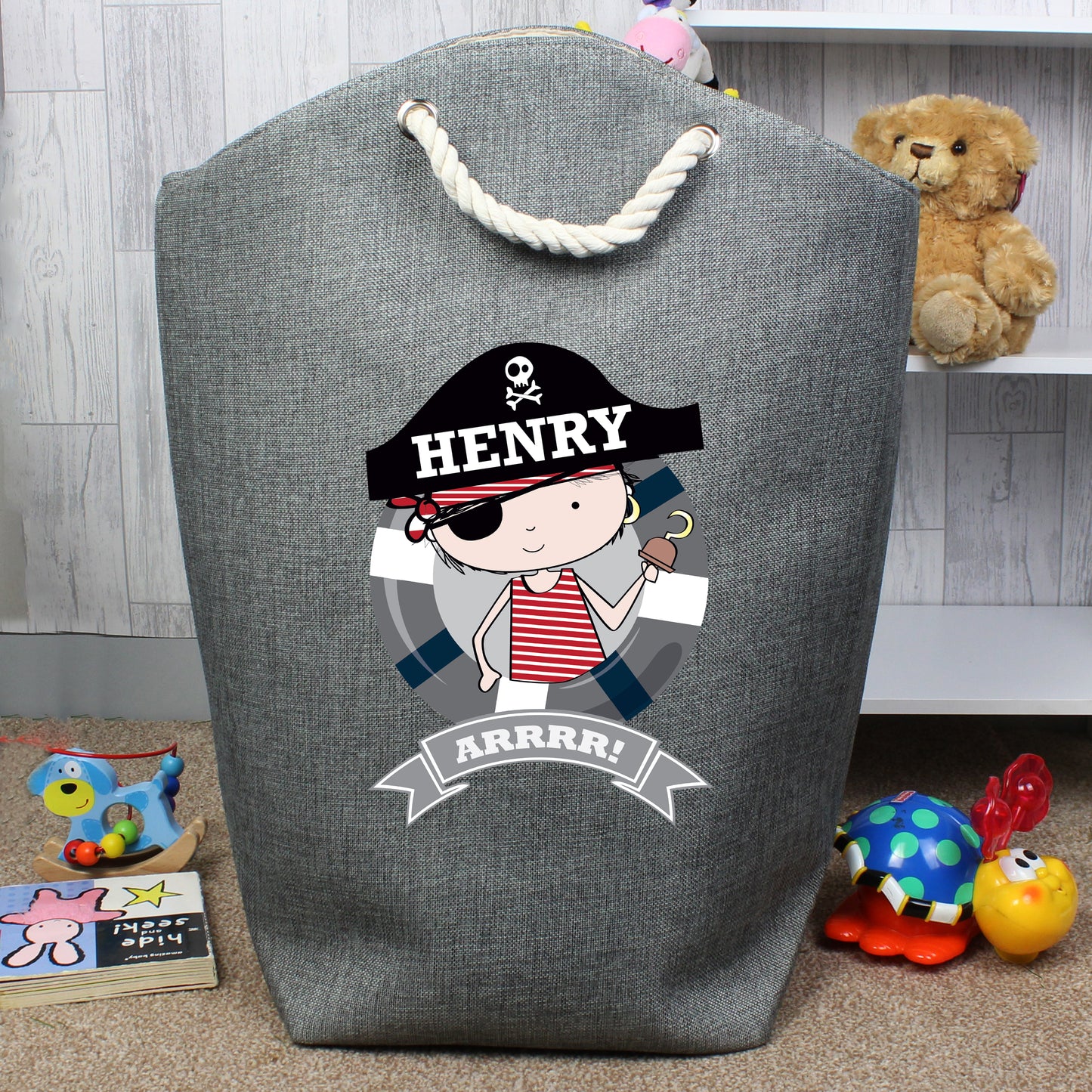 Personalised Pirate Storage Bag - Personalise It!
