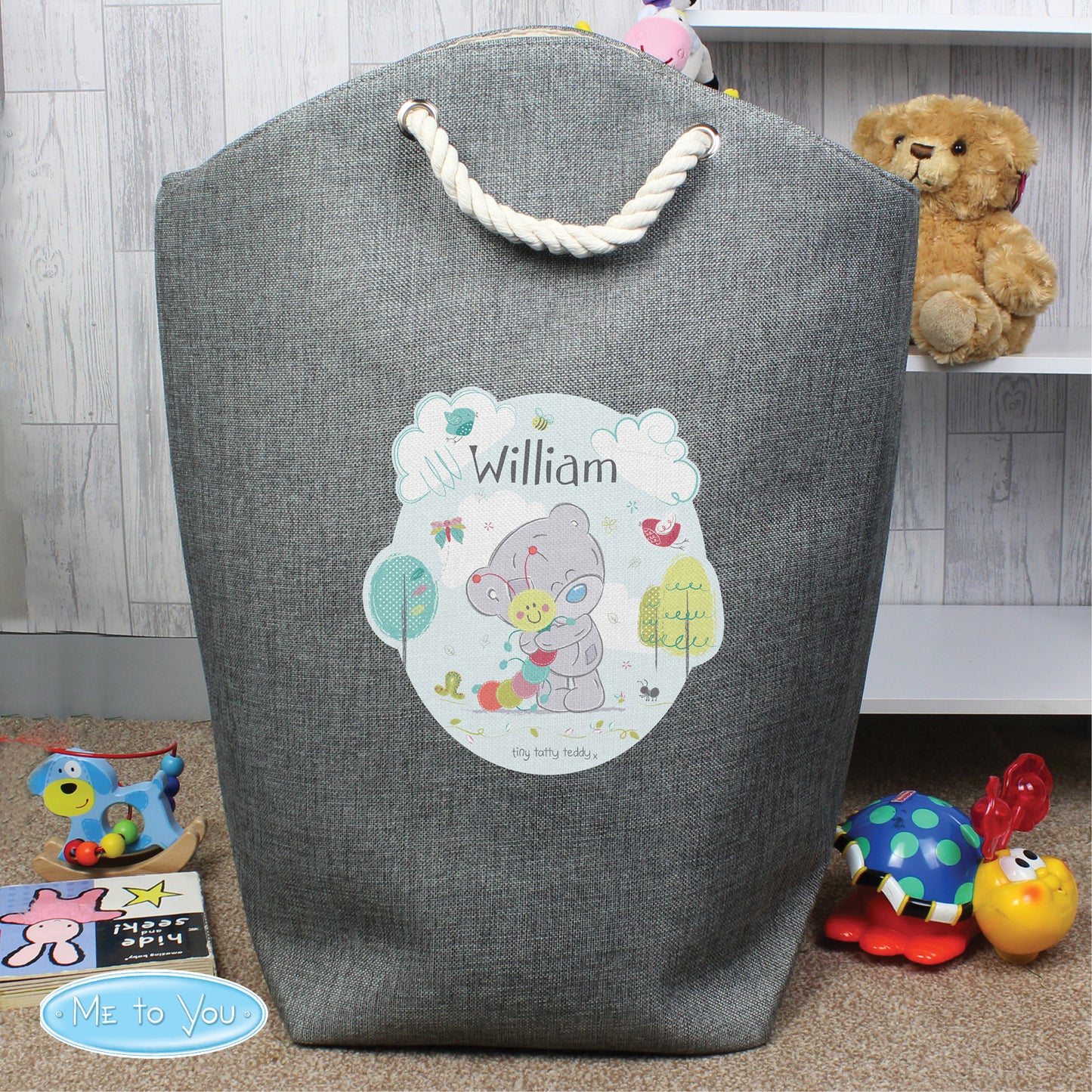 Personalised Tiny Tatty Teddy Cuddle Bug Storage Bag - Personalise It!