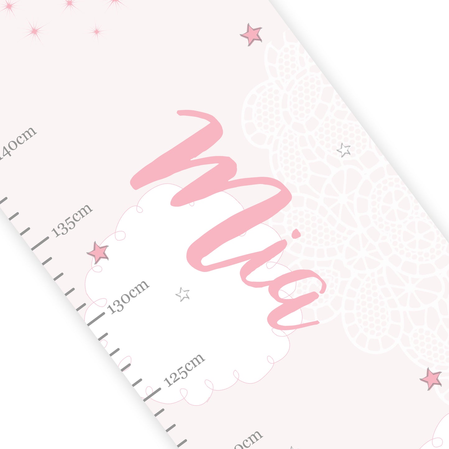 Personalised Fairy Princess Height Chart - Personalise It!