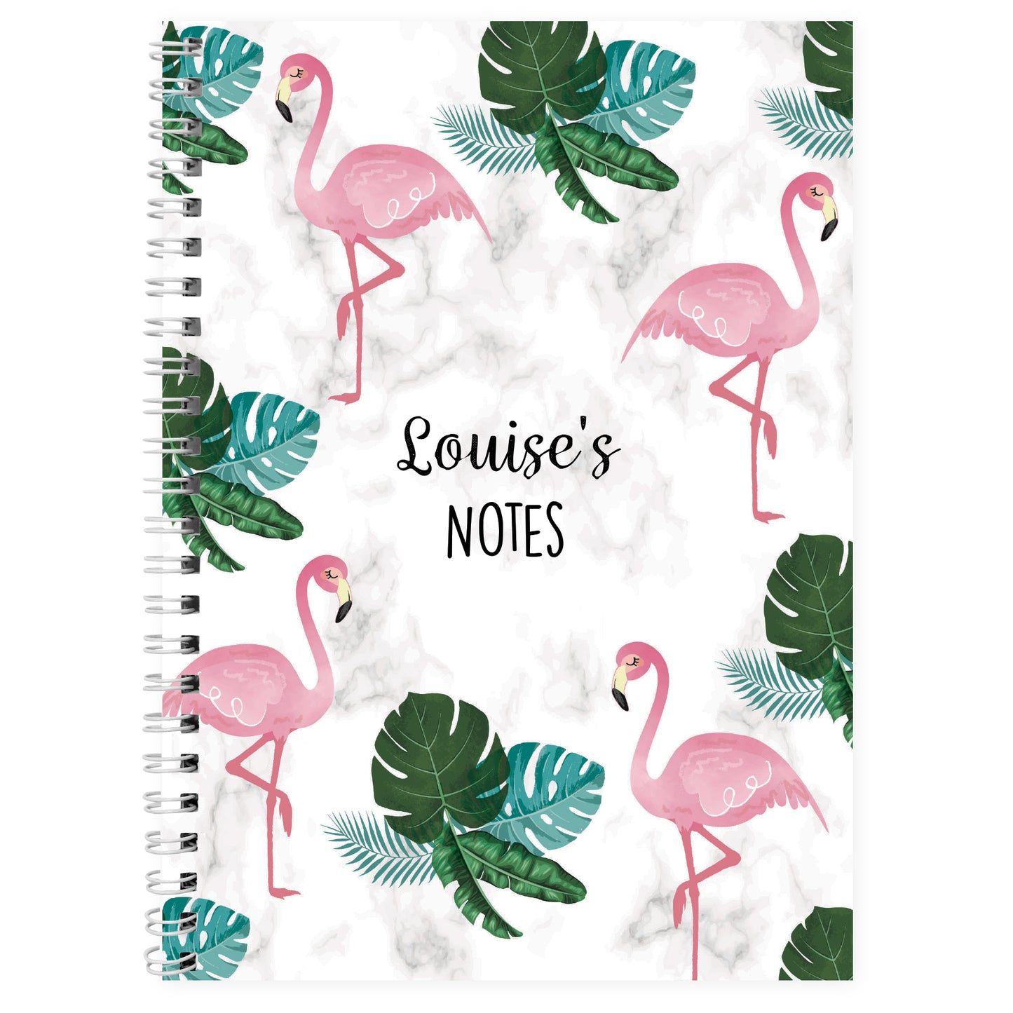 Personalised Flamingo A5 Notebook - Personalise It!