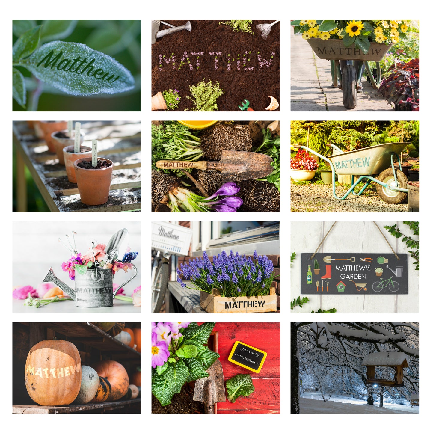 Personalised Gardening Desk Calendar - Personalise It!