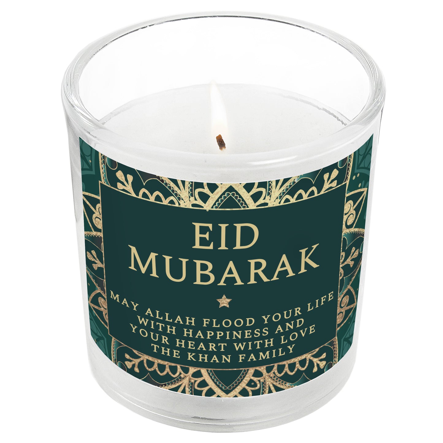 Personalised Eid Jar Candle - Personalise It!