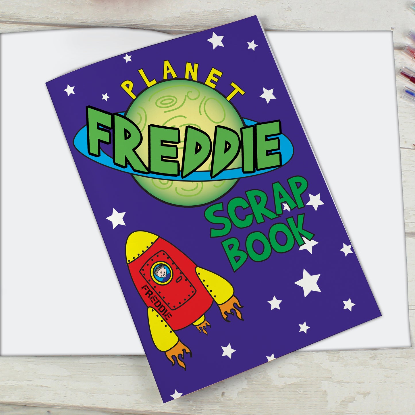 Personalised Space - A4 Scrapbook - Personalise It!