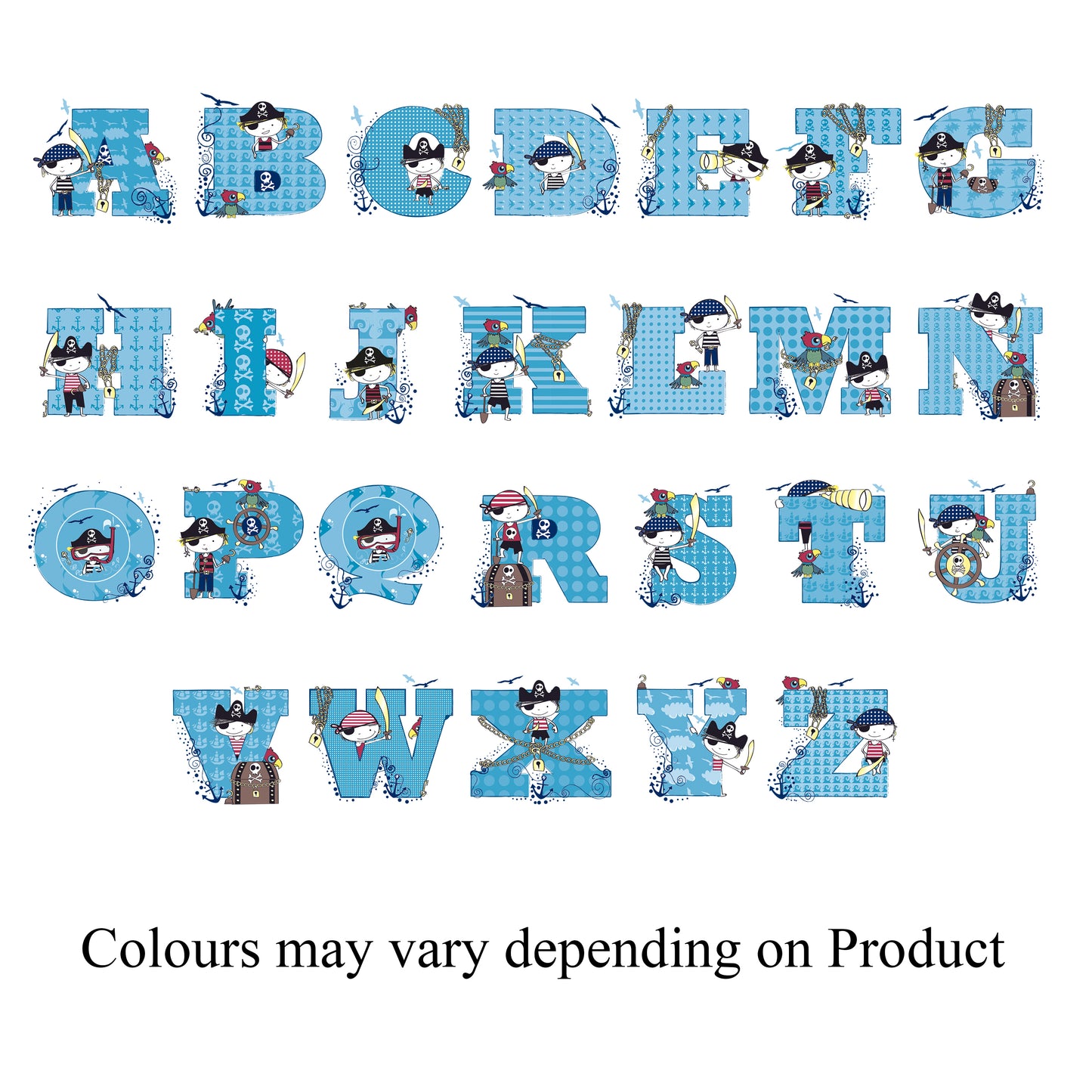 Personalised Pirate Height Chart - Personalise It!