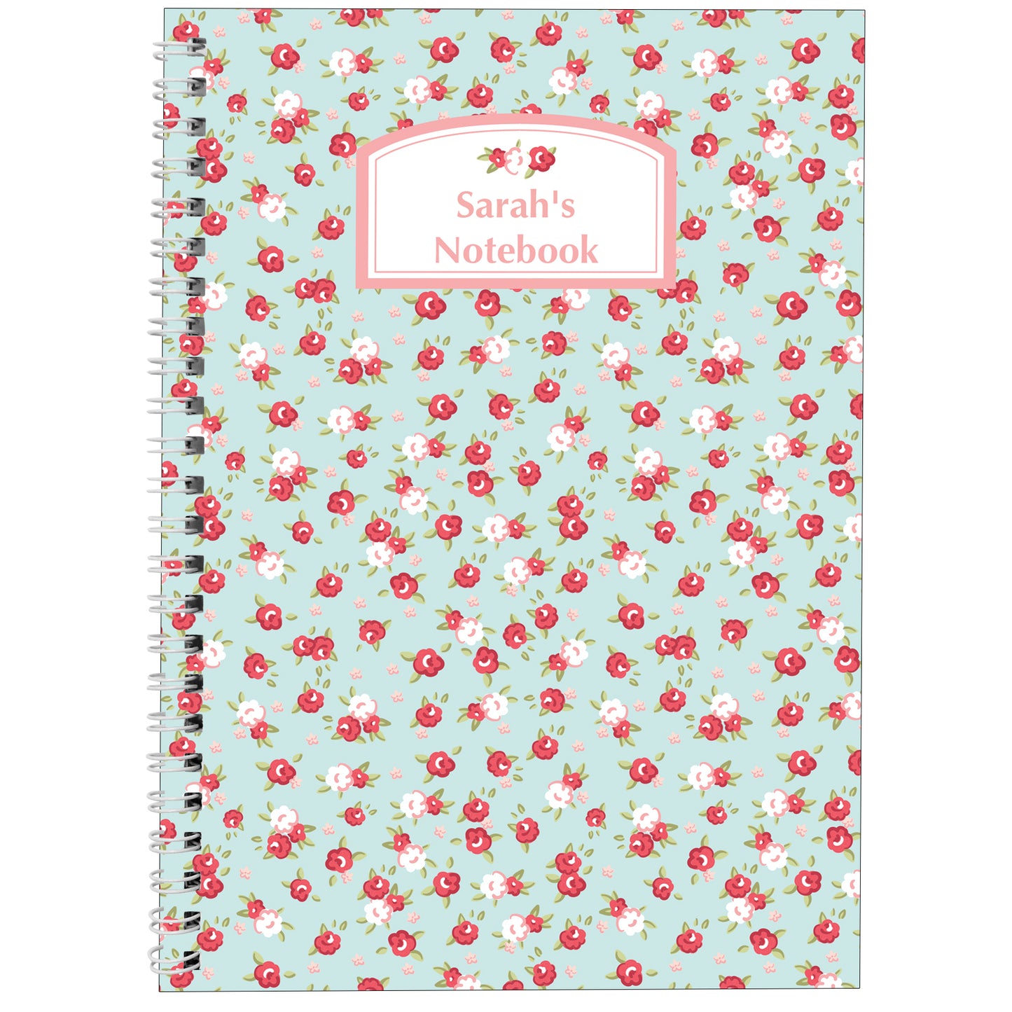Personalised Vintage Floral A5 Notebook - Personalise It!