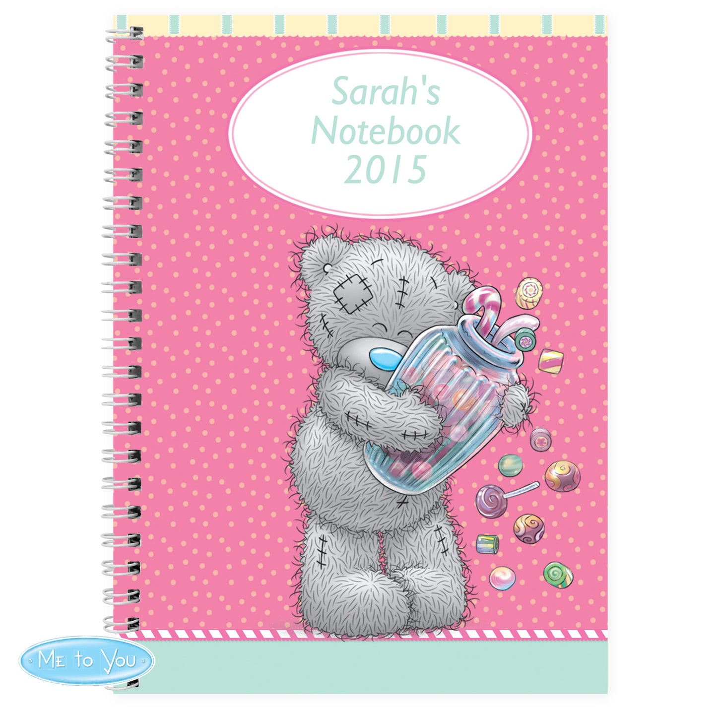 Personalised Me to You Candy Girl A5 Notebook - Personalise It!