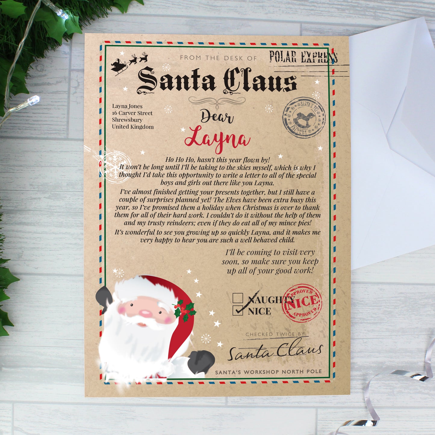 Personalised Santa Claus Letter - Personalise It!