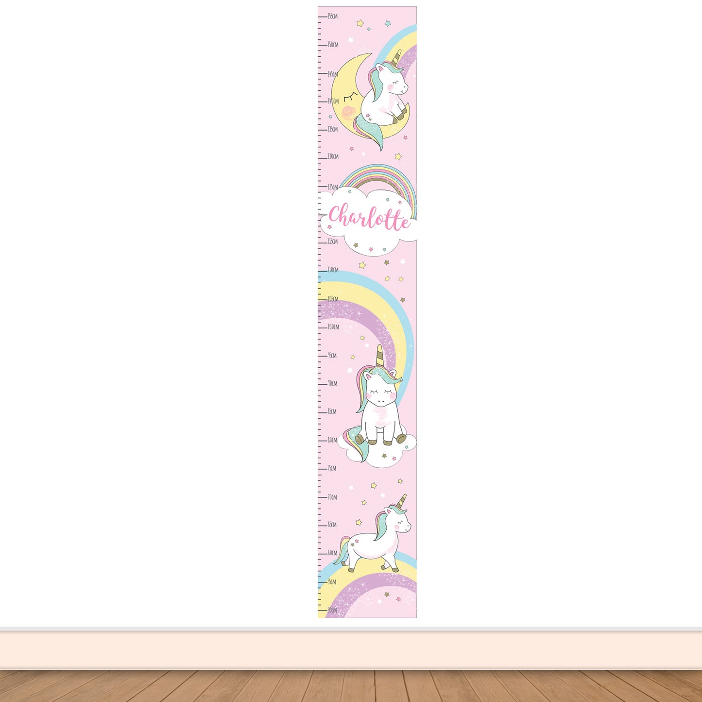 Personalised Baby Unicorn Height Chart - Personalise It!
