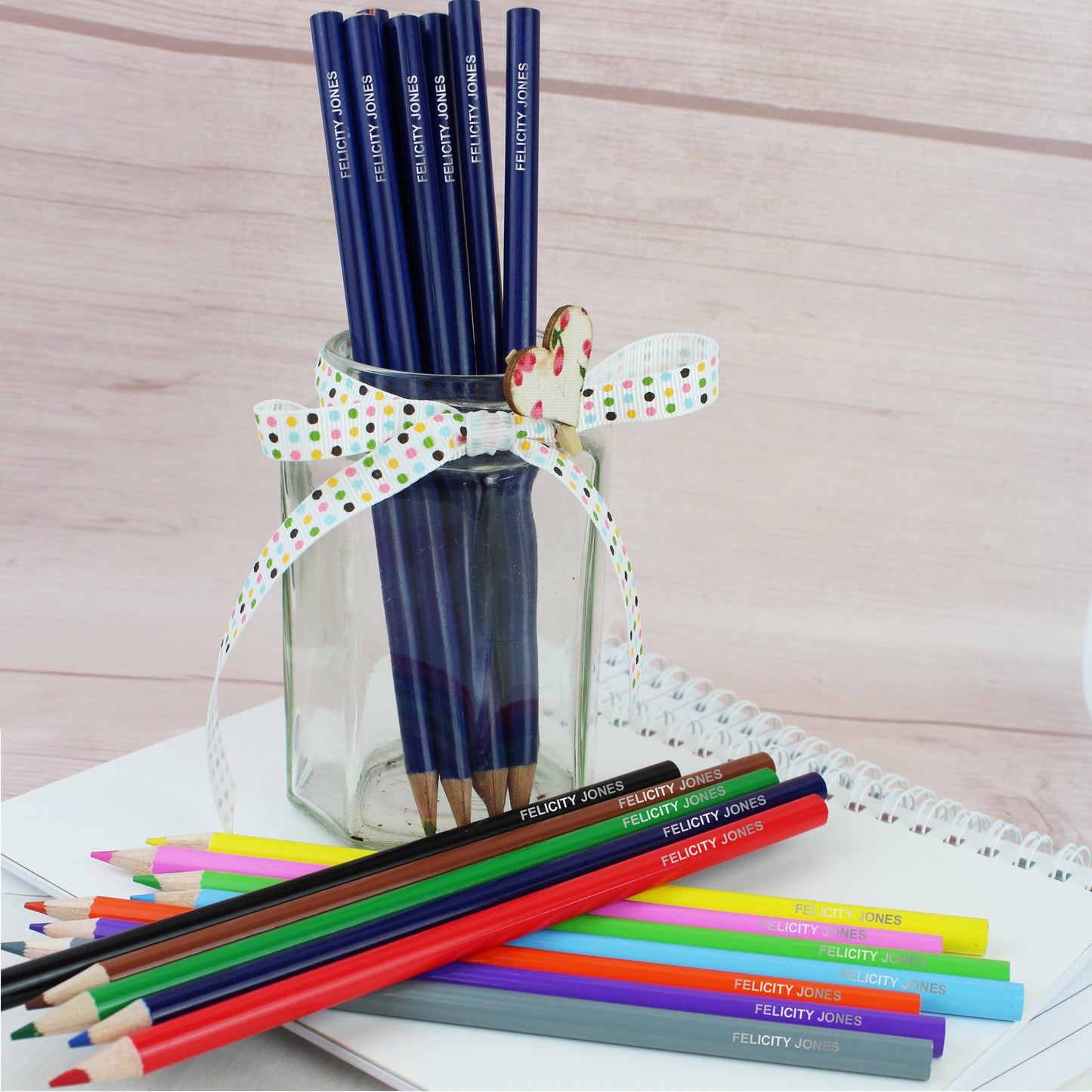 Personalised Pack of 20 HB Pencils & Colouring Pencils - Personalise It!