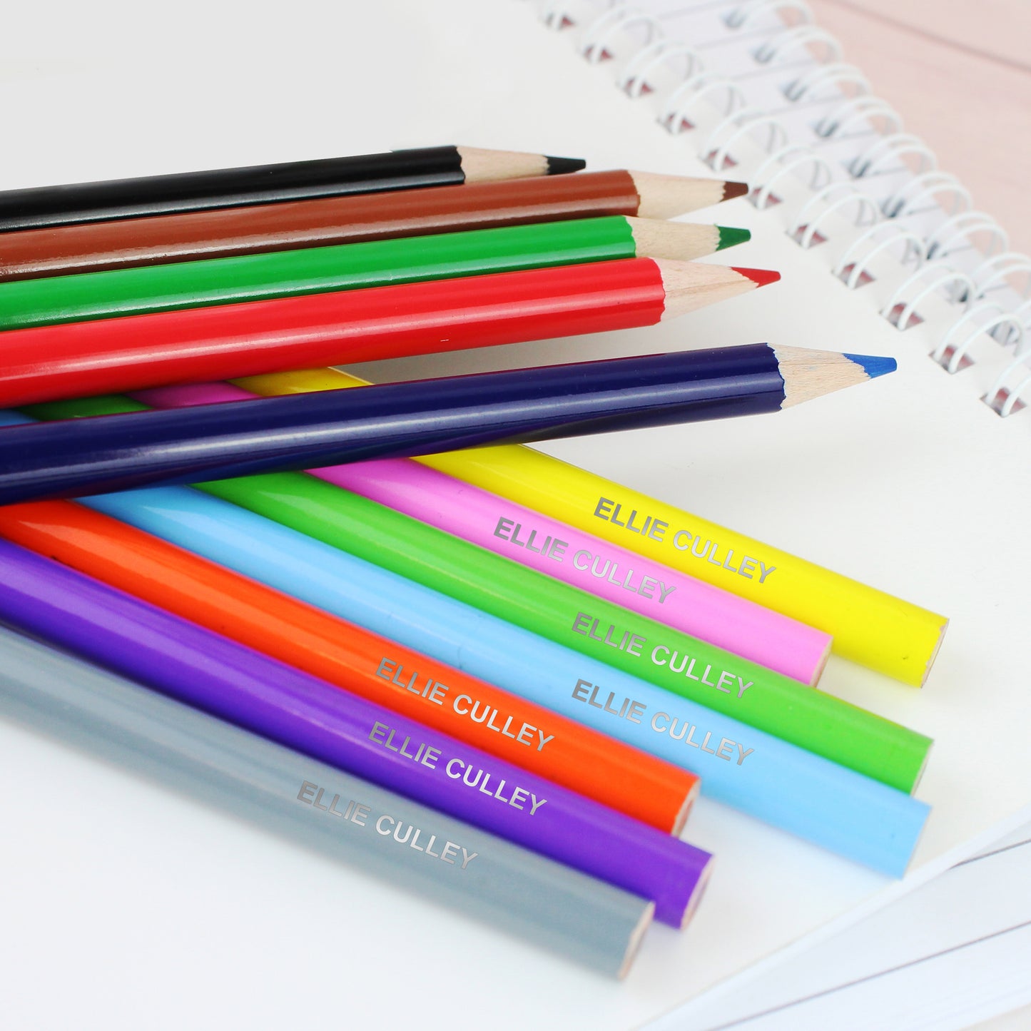 Personalised Pack of 12 Colouring Pencils - Personalise It!