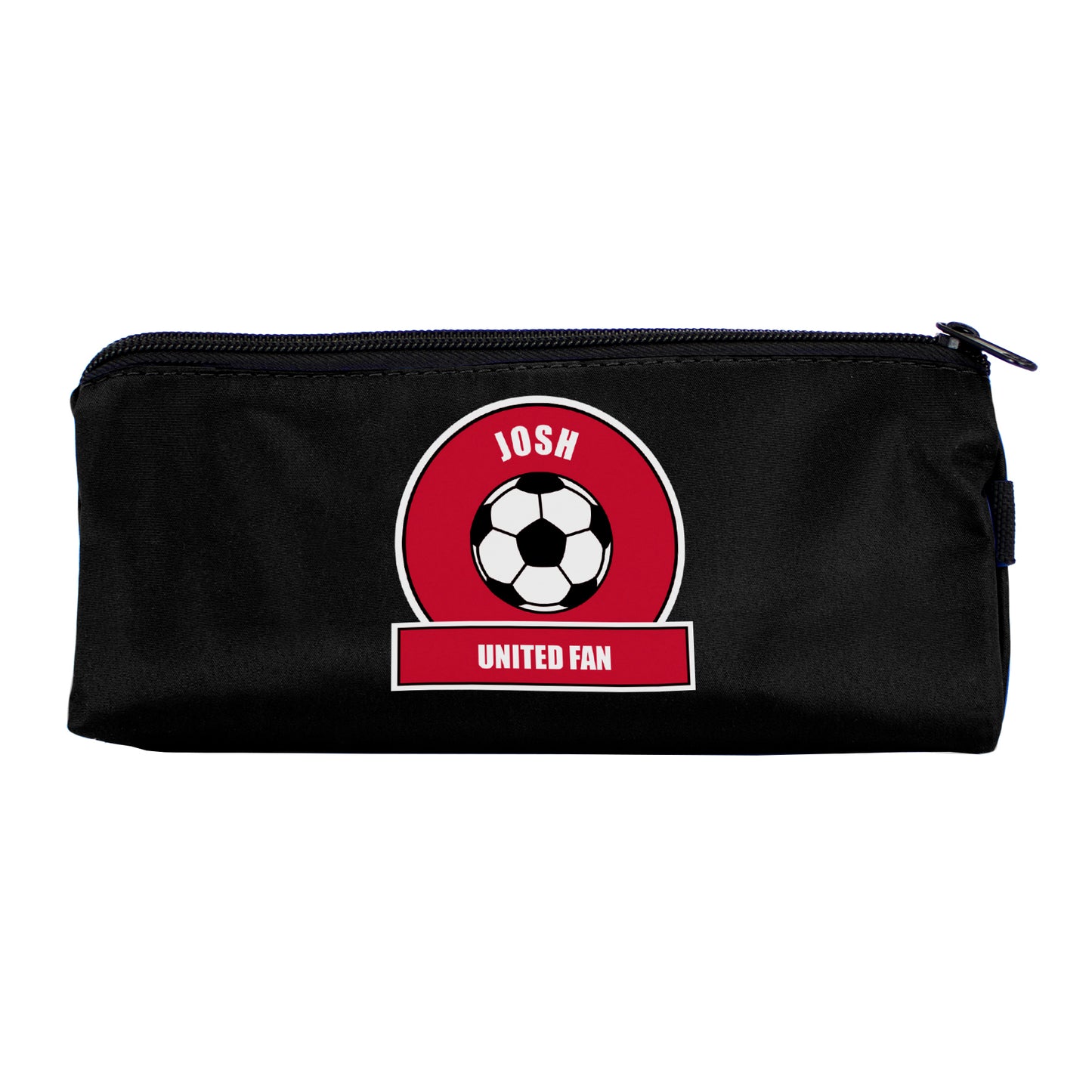 Personalised Red Football Fan Pencil Case - Personalise It!