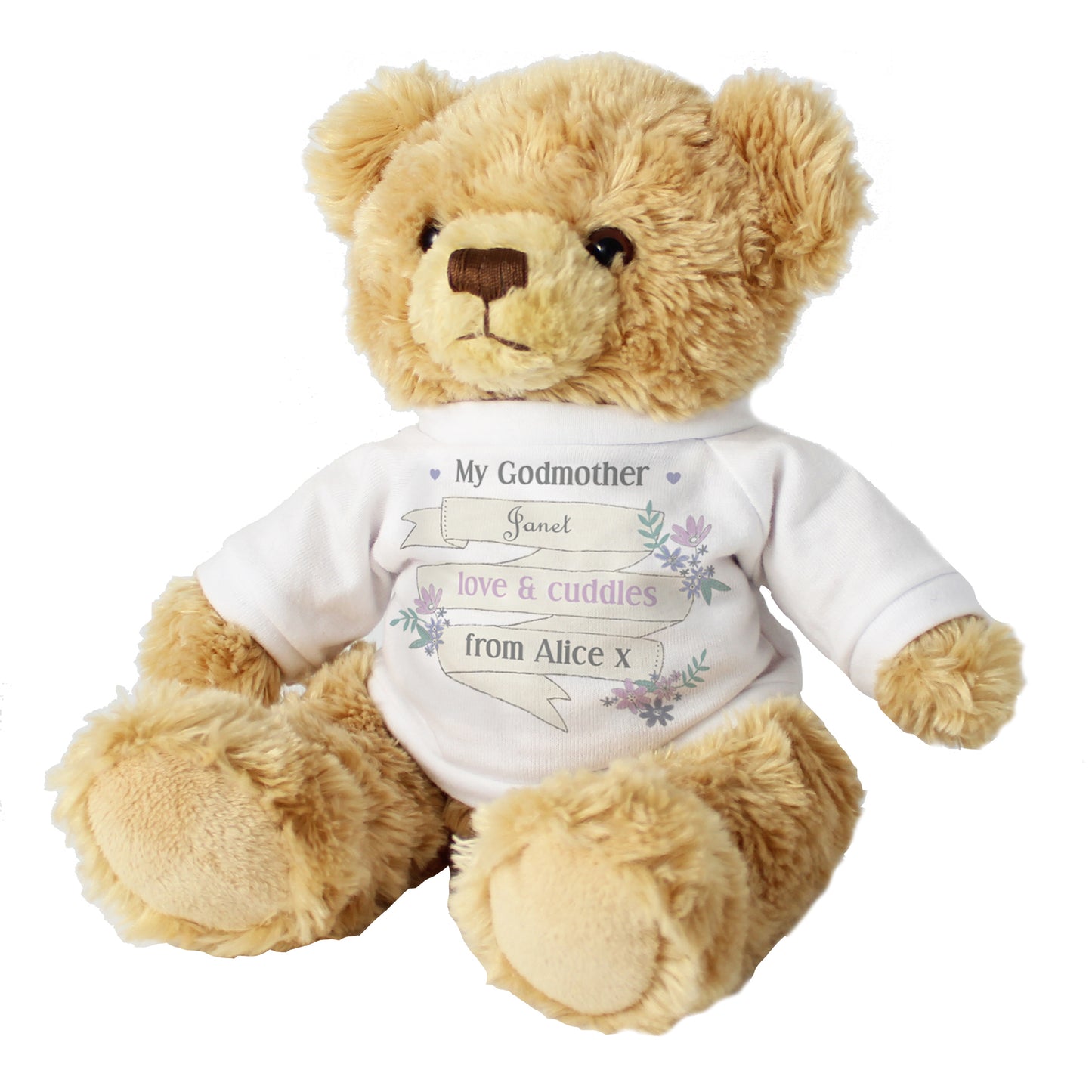 Personalised Garden Bloom Message Teddy Bear - Personalise It!