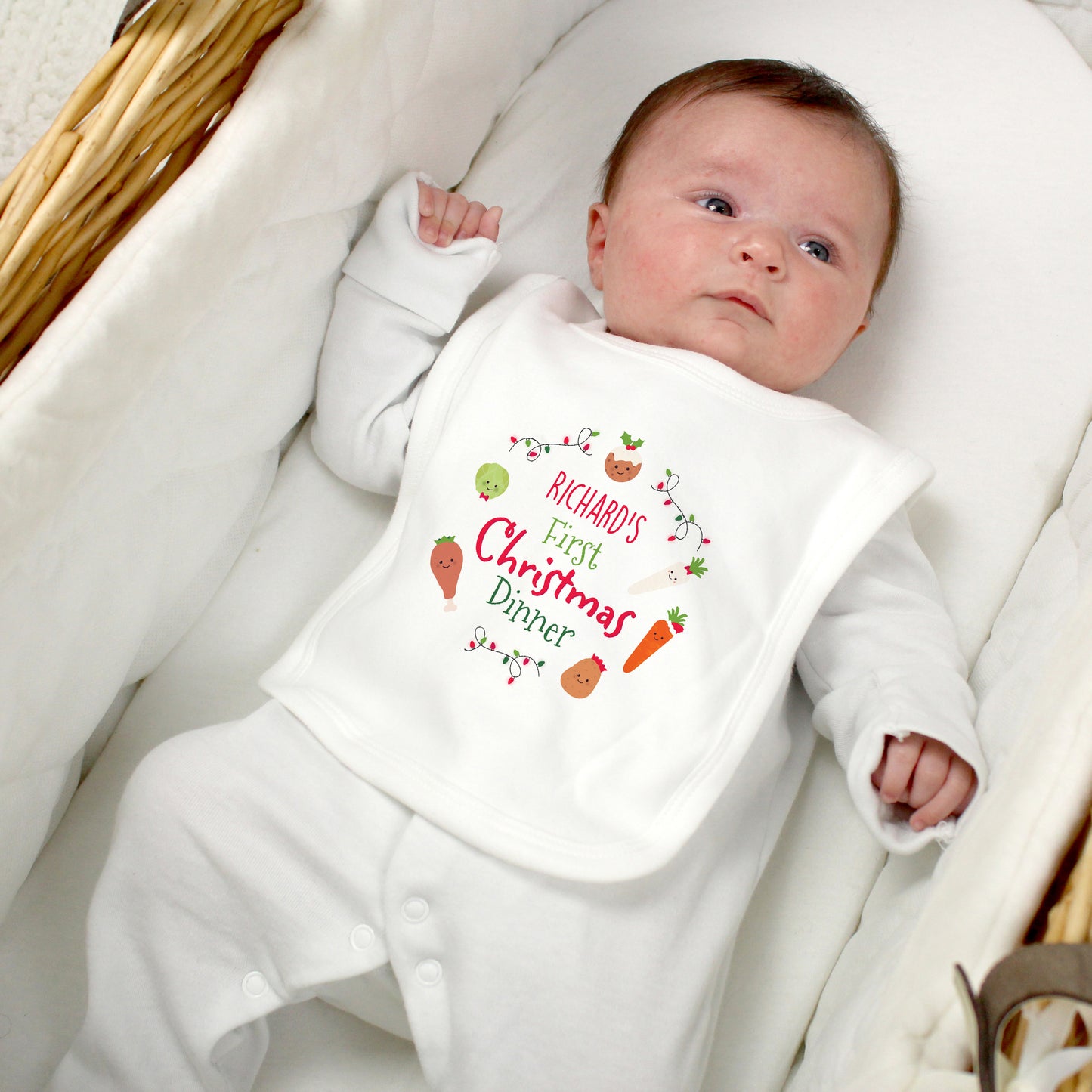 Personalised 'First Christmas Dinner' Bib - Personalise It!