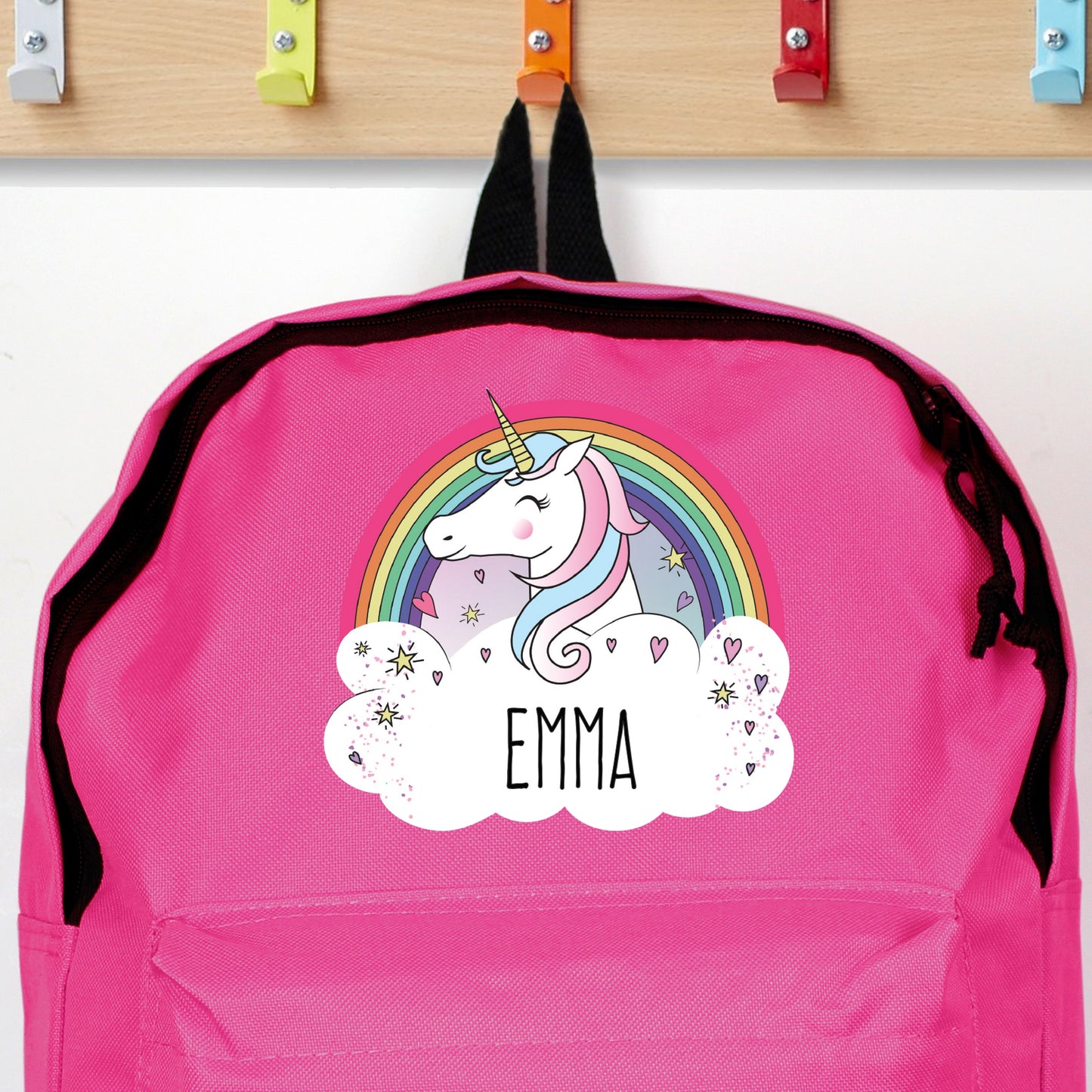 Personalised Unicorn Pink Backpack - Personalise It!