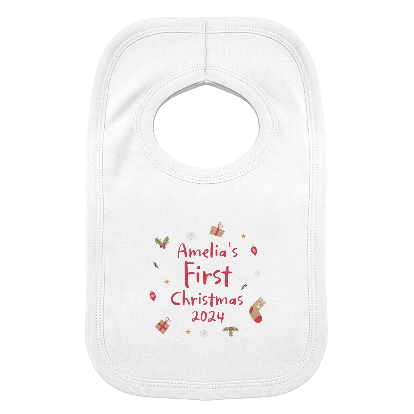Personalised First Christmas Bib - Personalise It!