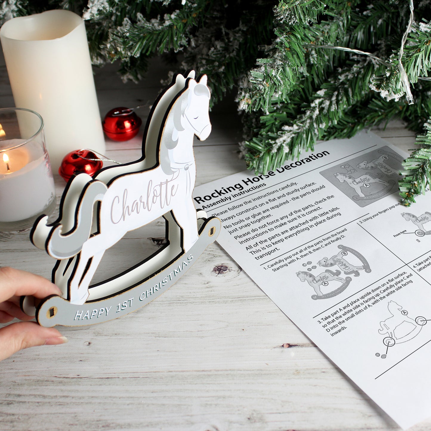 Personalised Make Your Own Rocking Horse 3D Decoration Kit - Personalise It!