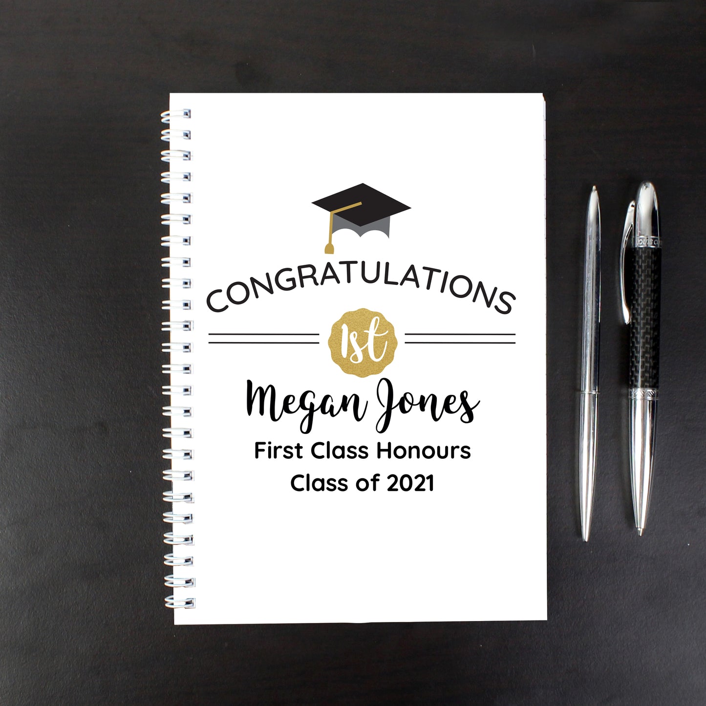 Personalised Graduation A5 Notebook - Personalise It!