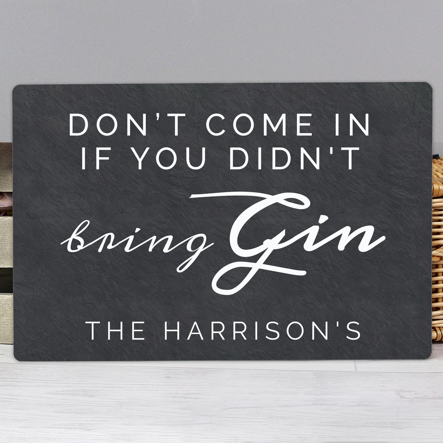 Personalised Gin Metal Sign - Personalise It!