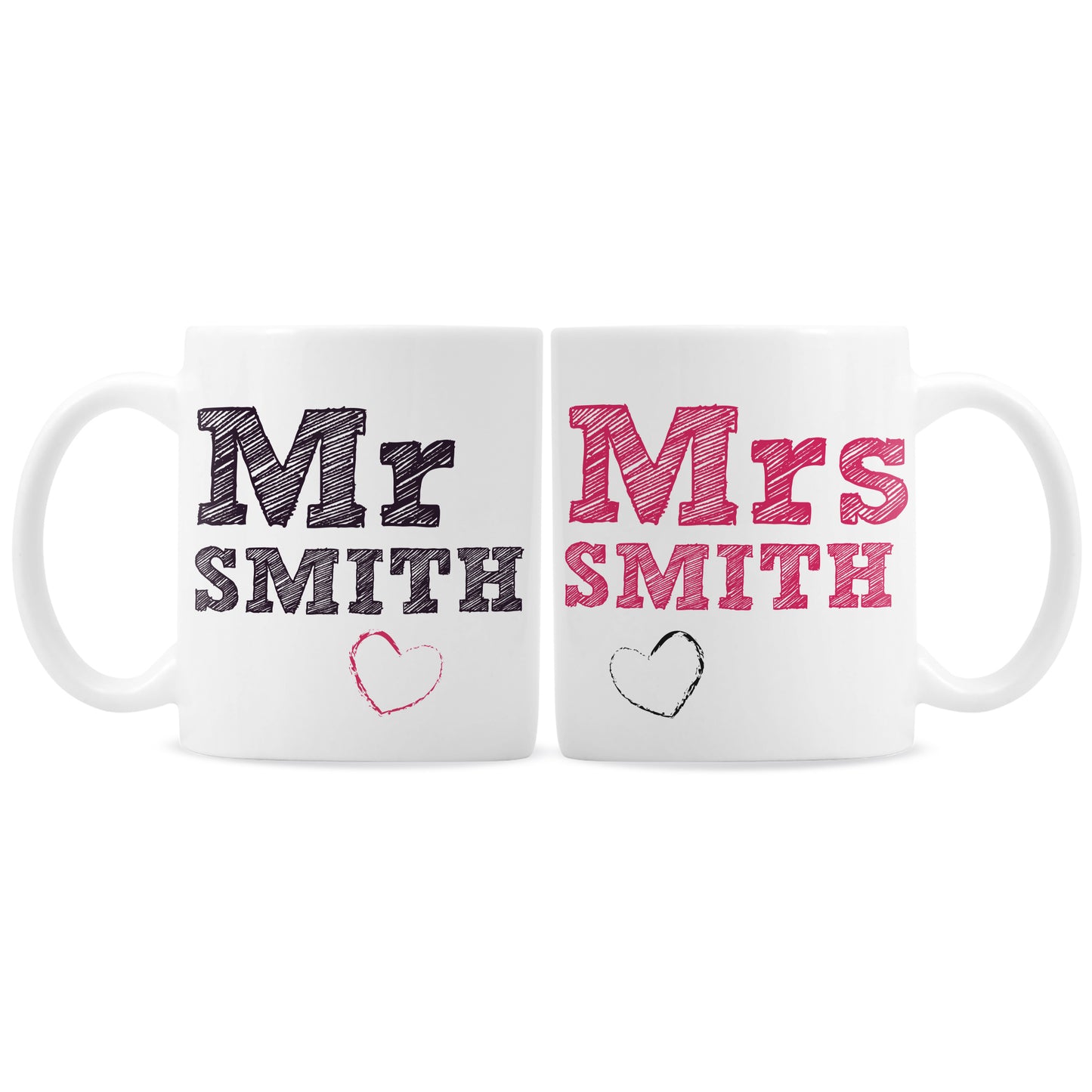 Personalised MR & MRS MUG SET - Personalise It!