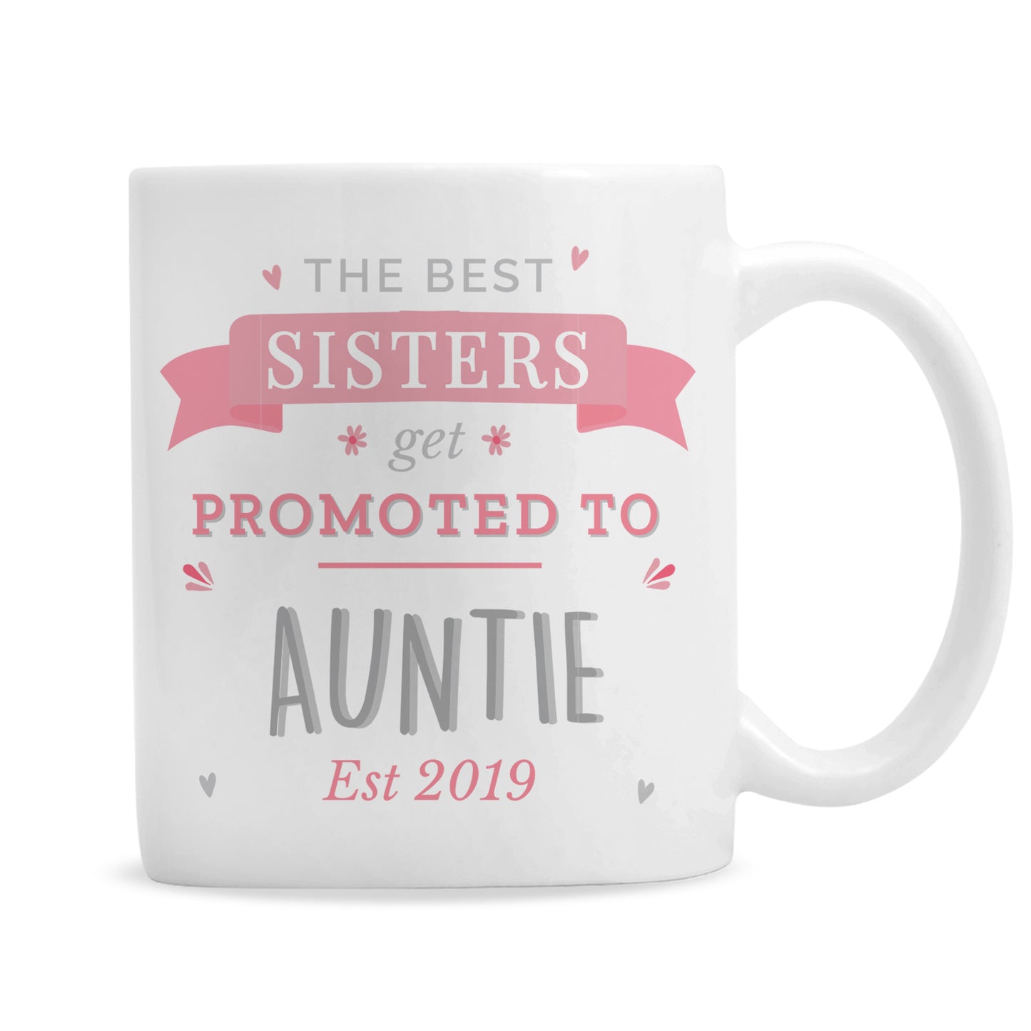 Personalised Pink Promoted To Mug - Personalise It!