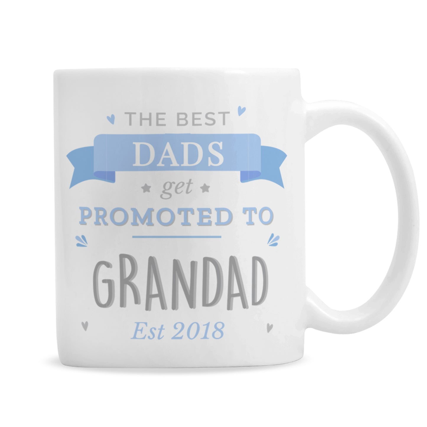 Personalised Blue Promoted to Mug - Personalise It!