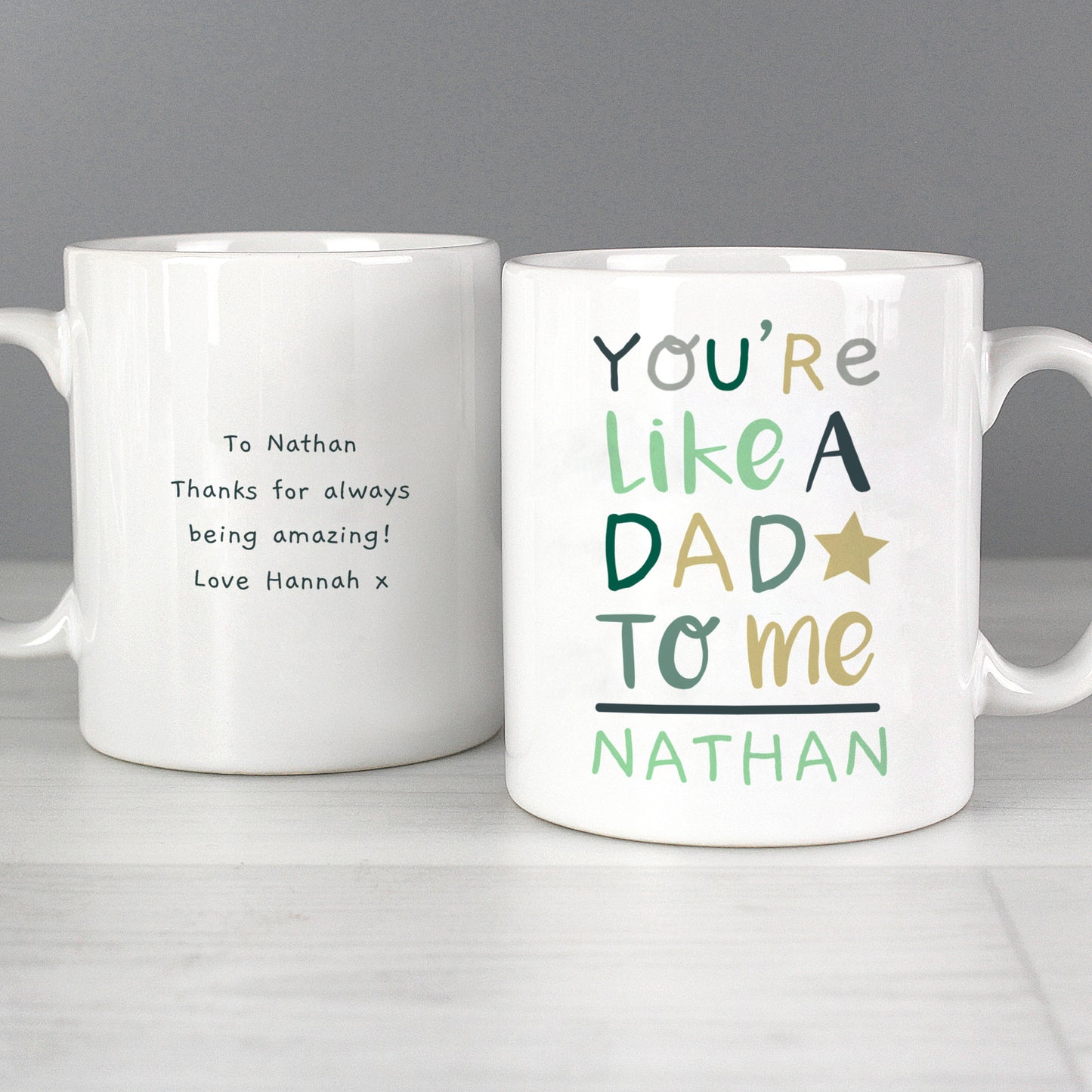 Personalised 'You're Like a Dad to Me' Mug - Personalise It!