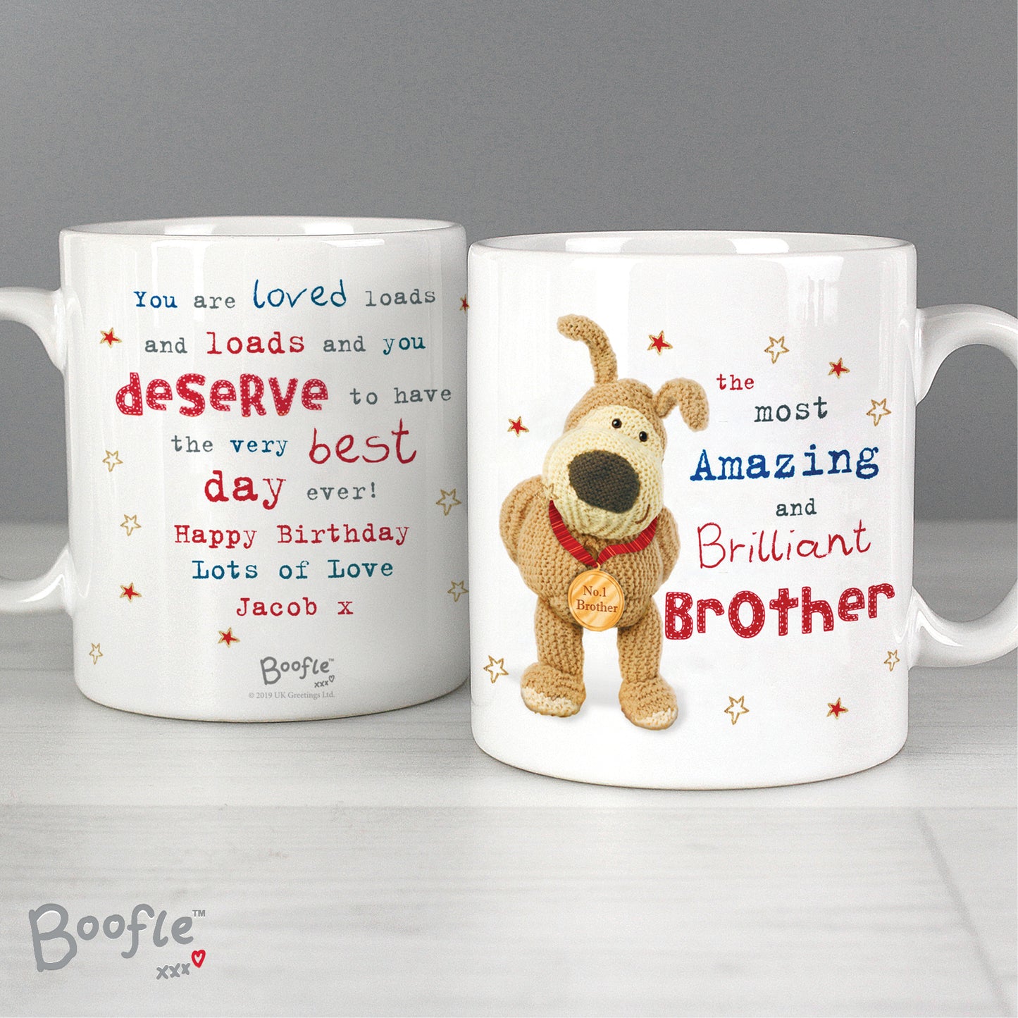 Personalised Boofle Medal Mug - Personalise It!
