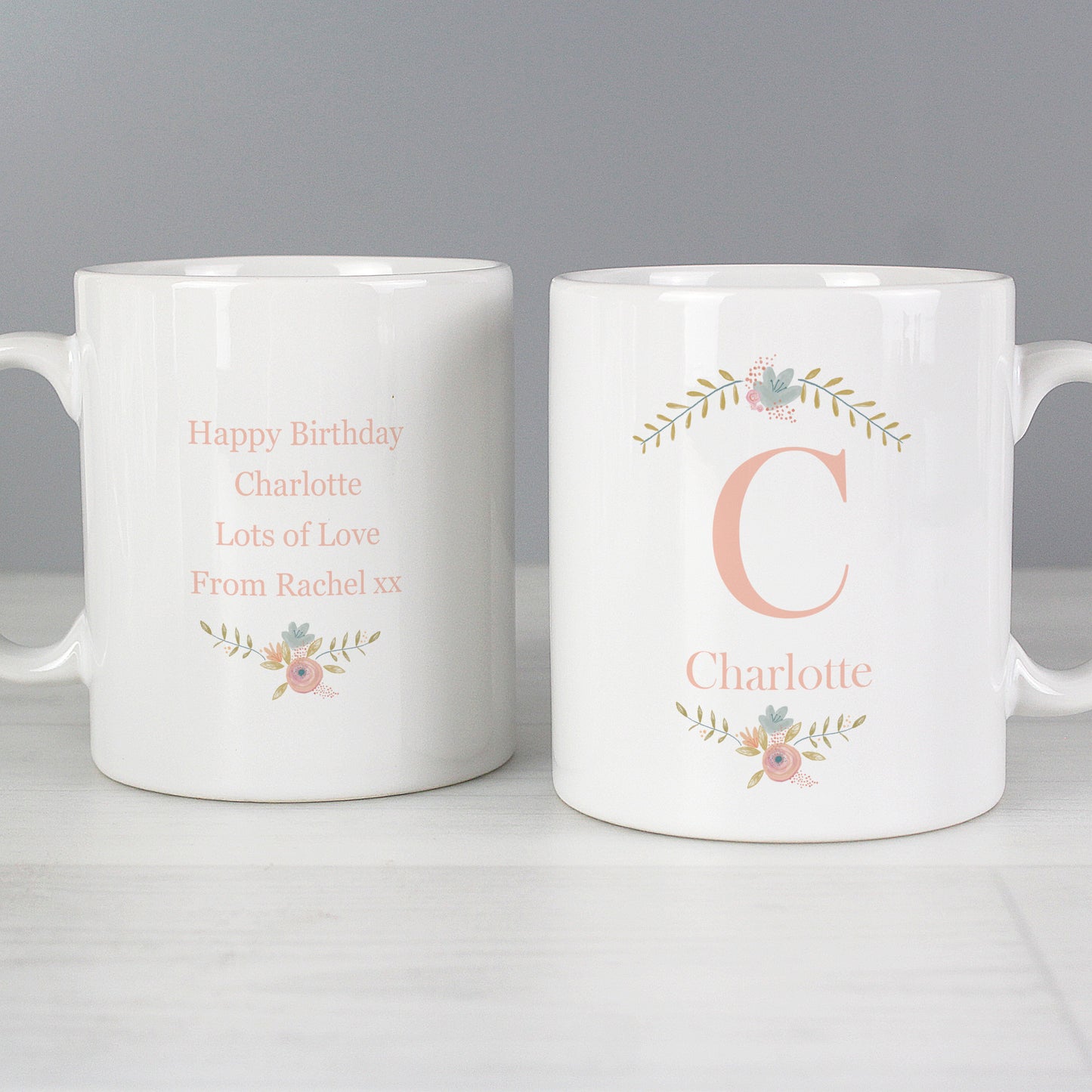 Personalised Floral Bouquet Mug - Personalise It!
