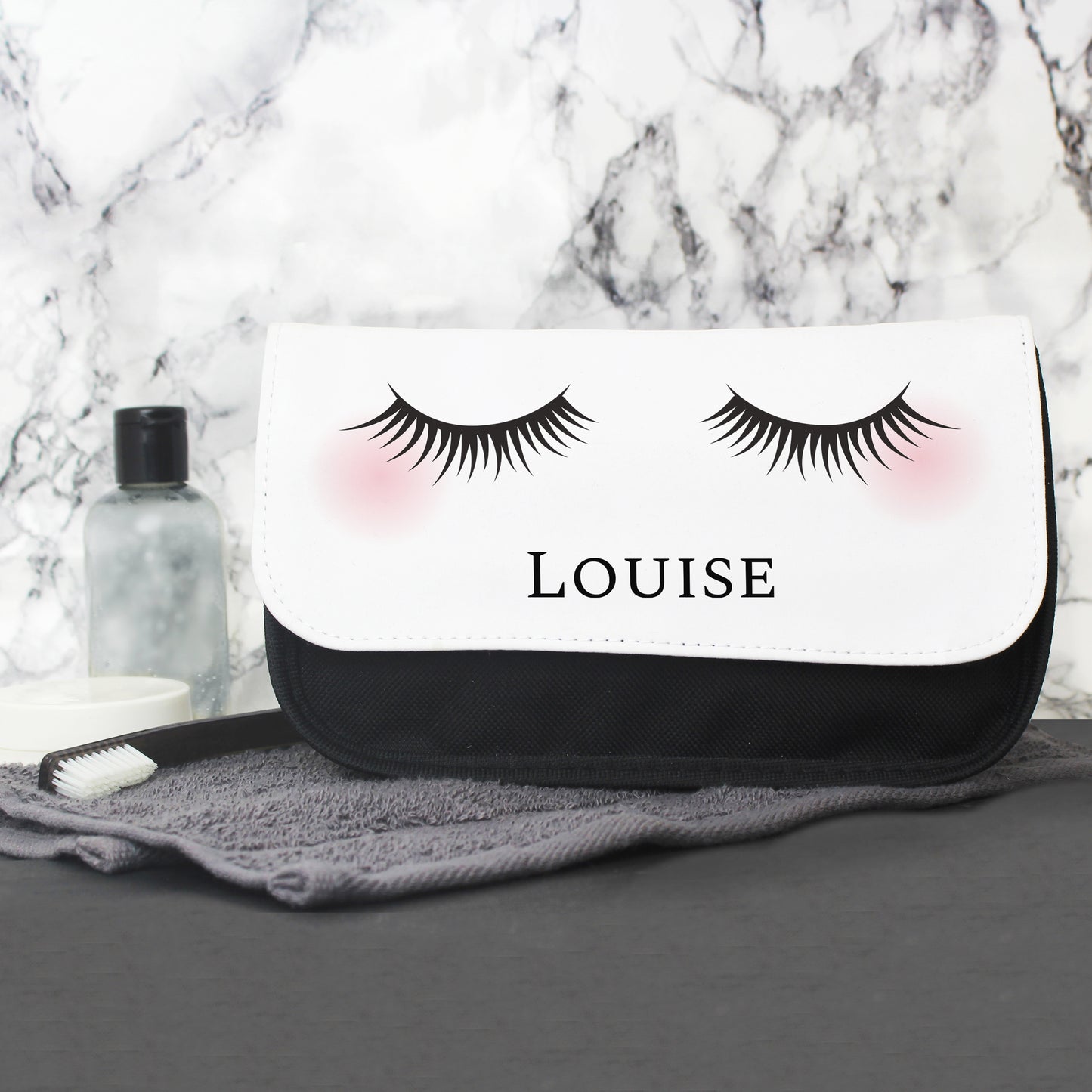 Personalised Eyelashes Make Up Bag - Personalise It!